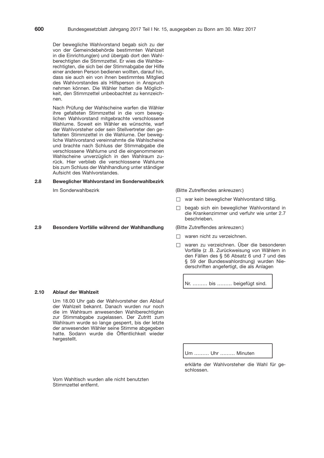 BGBl. 2017, Seite 600 — Originalseite als Abbildung