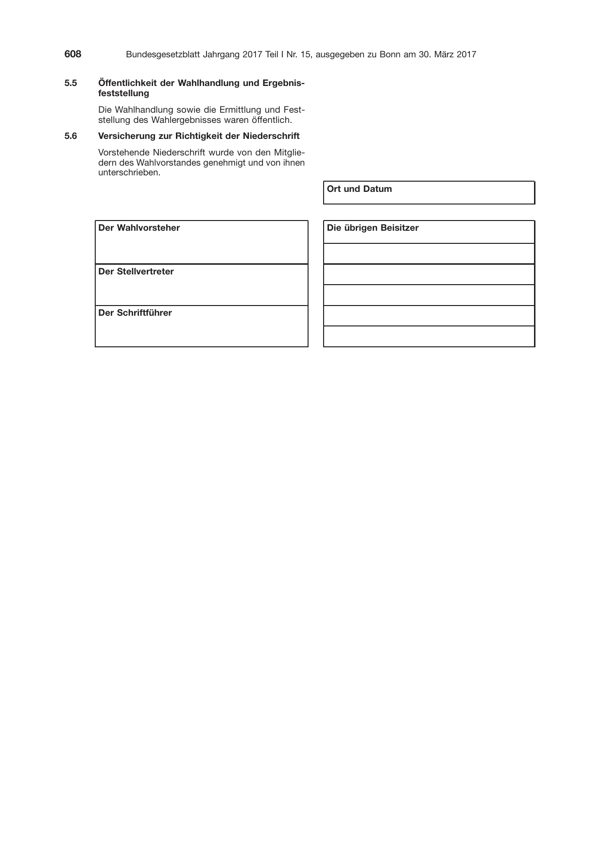 BGBl. 2017, Seite 608 — Originalseite als Abbildung
