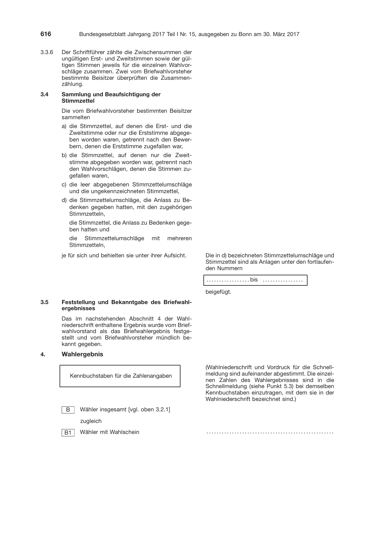 BGBl. 2017, Seite 616 — Originalseite als Abbildung