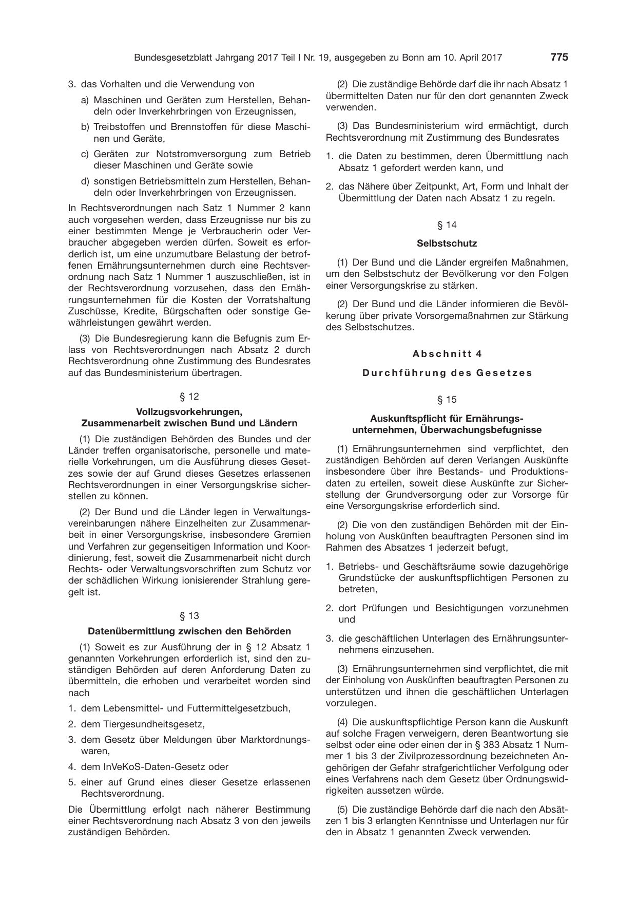 BGBl. 2017, Seite 775 — Originalseite als Abbildung