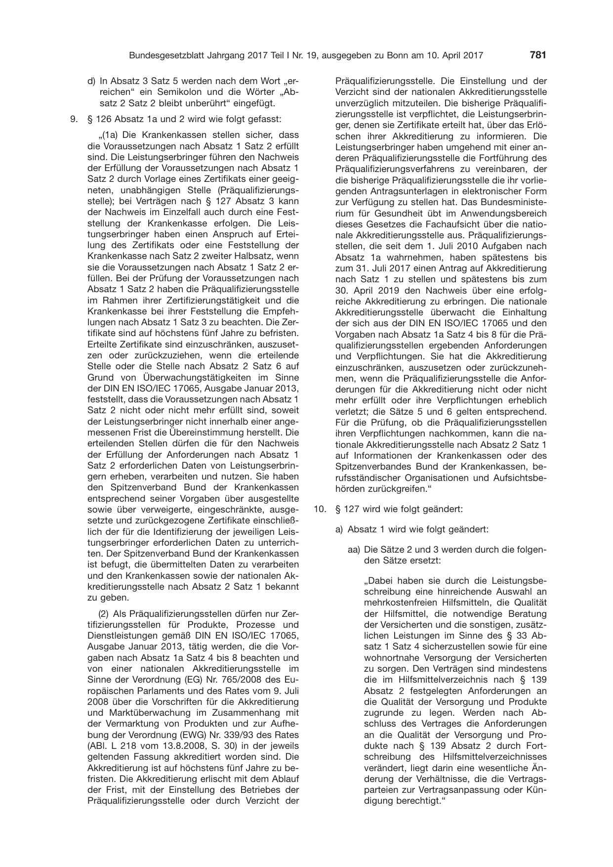 BGBl. 2017, Seite 781 — Originalseite als Abbildung