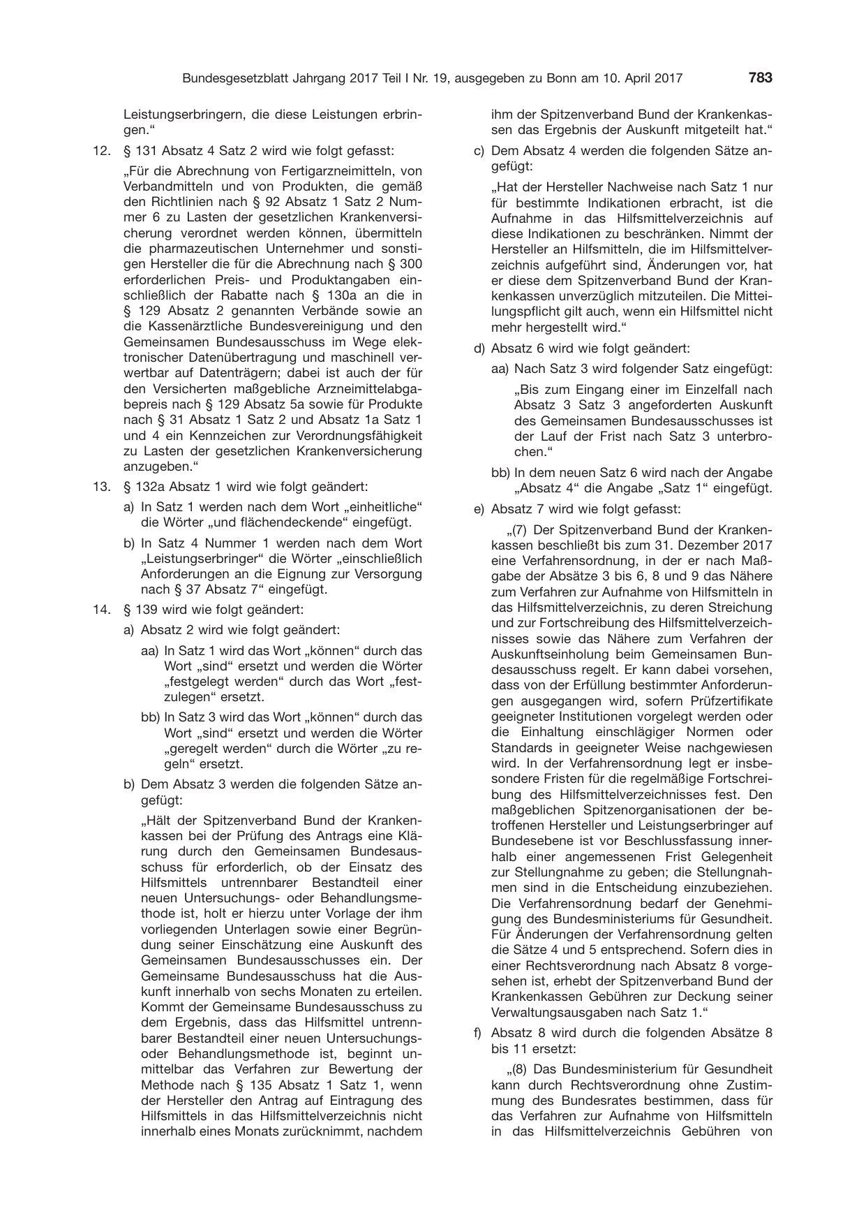 BGBl. 2017, Seite 783 — Originalseite als Abbildung