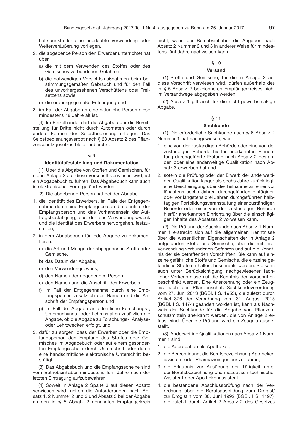 BGBl. 2017, Seite 97 — Originalseite als Abbildung