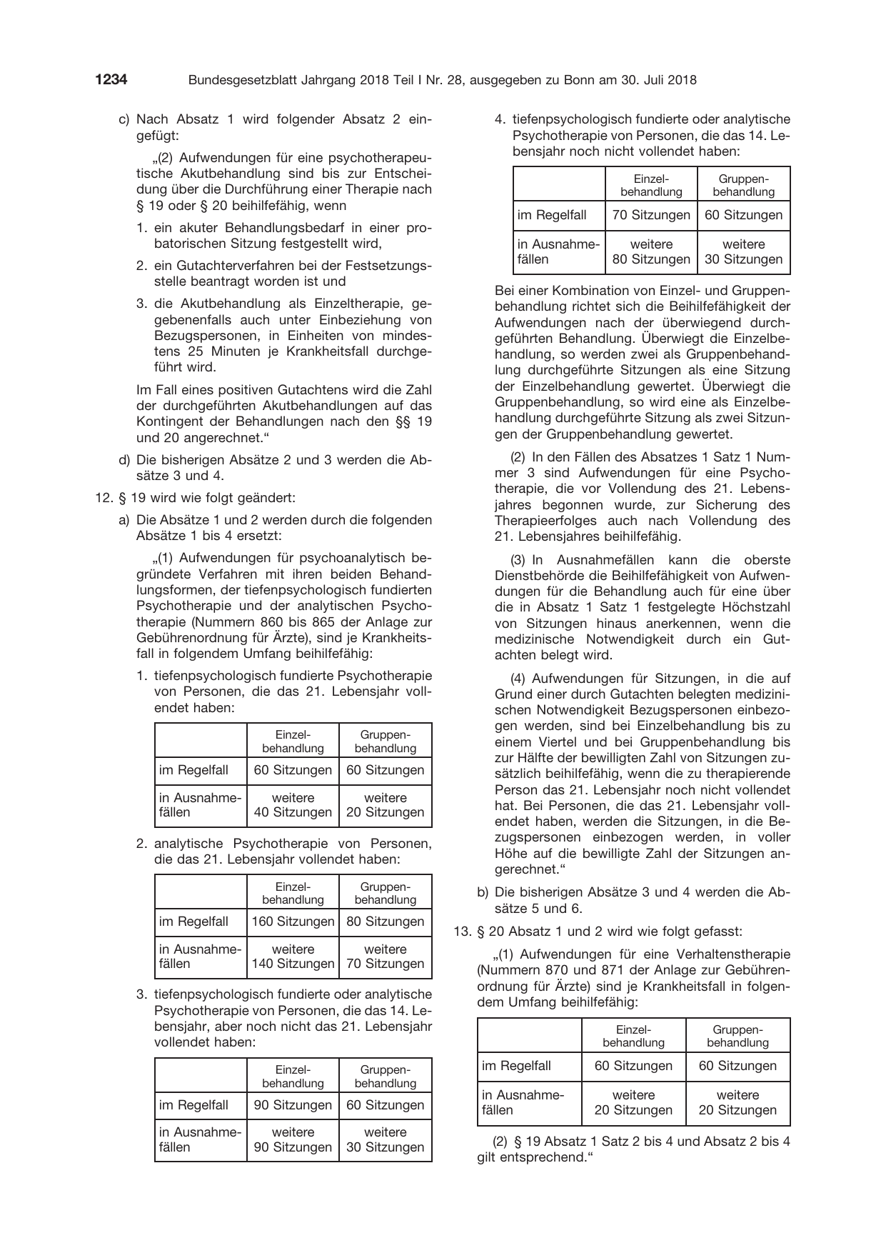 BGBl. 2018, Seite 1234 — Originalseite als Abbildung