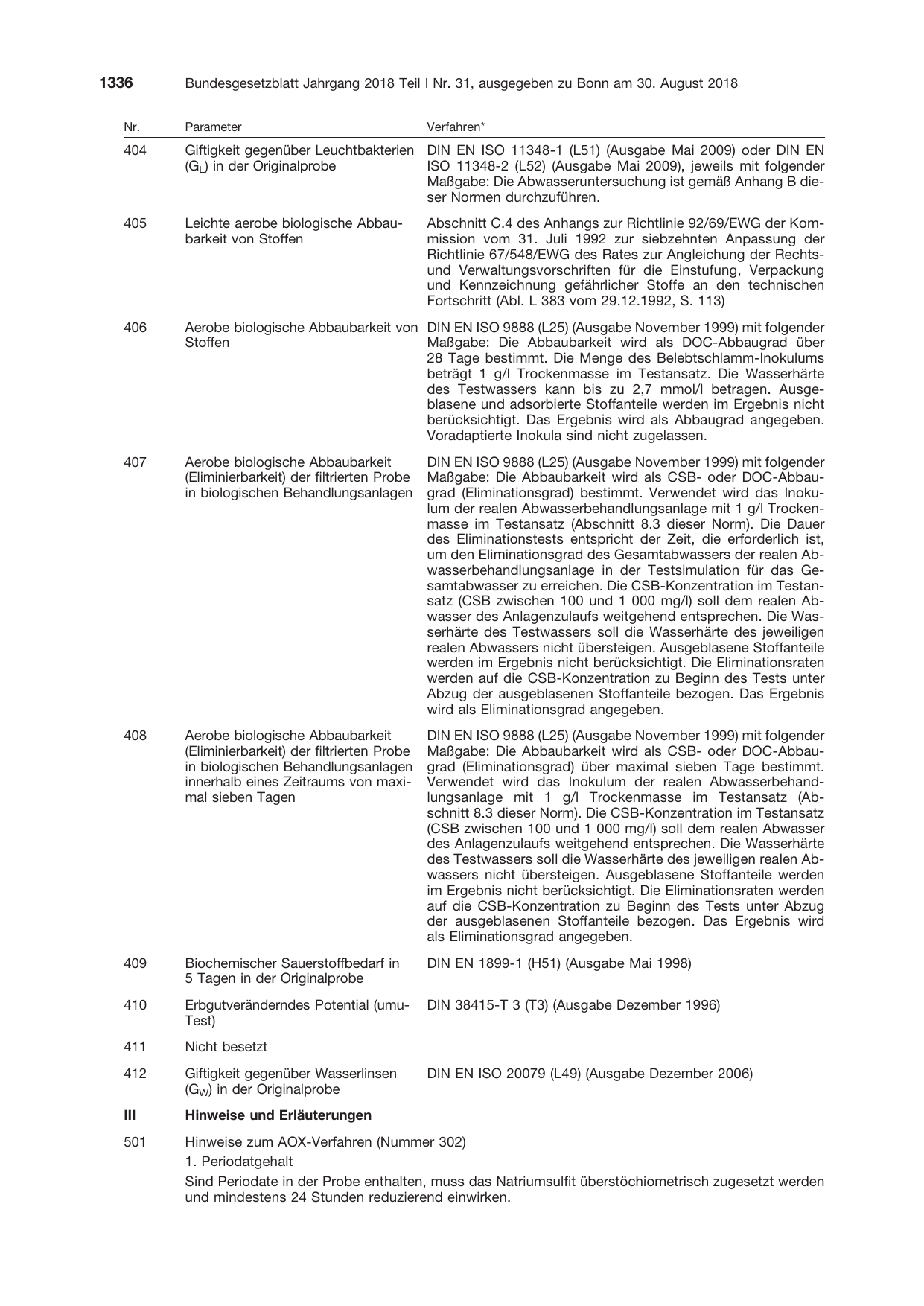 BGBl. 2018, Seite 1336 — Originalseite als Abbildung