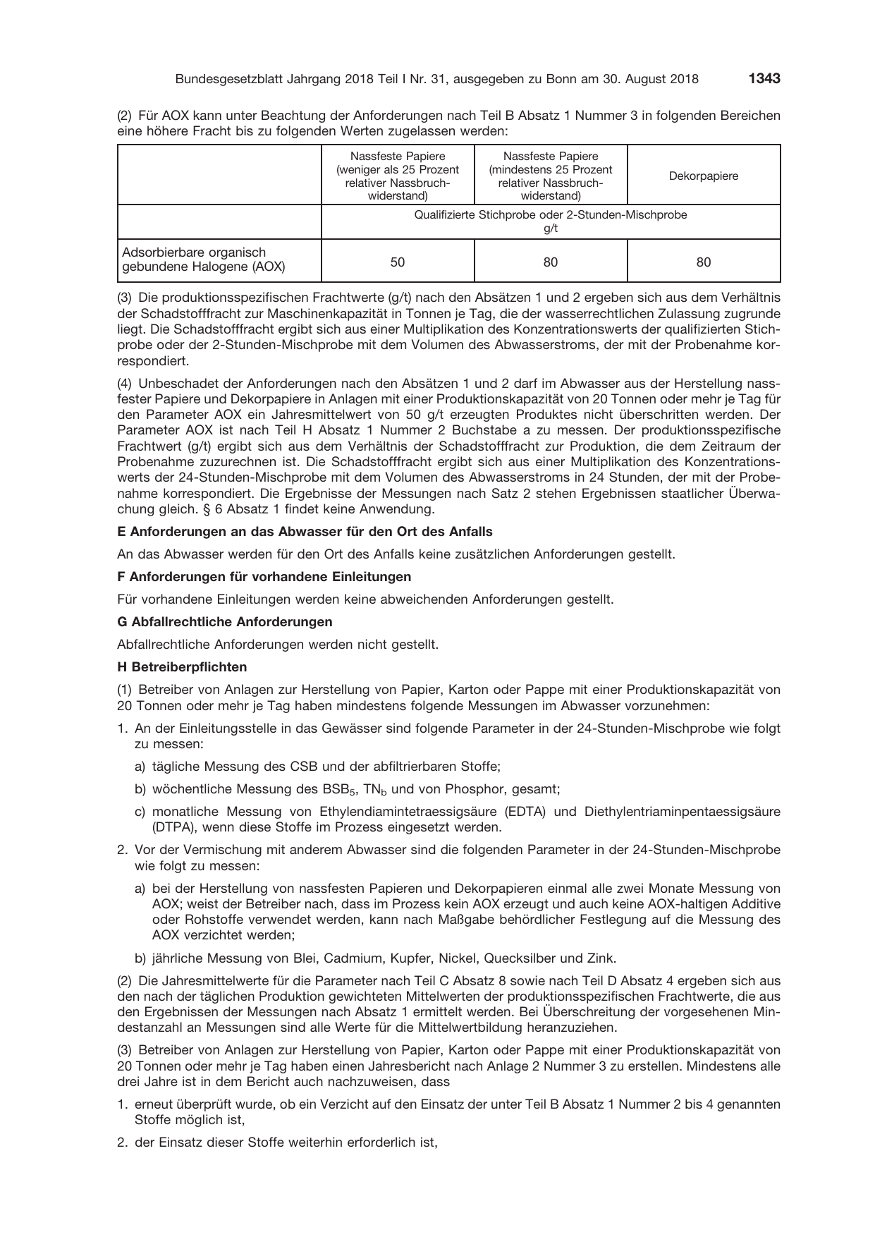 BGBl. 2018, Seite 1343 — Originalseite als Abbildung