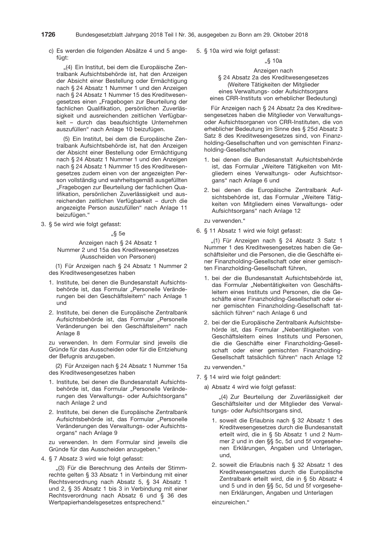 BGBl. 2018, Seite 1726 — Originalseite als Abbildung