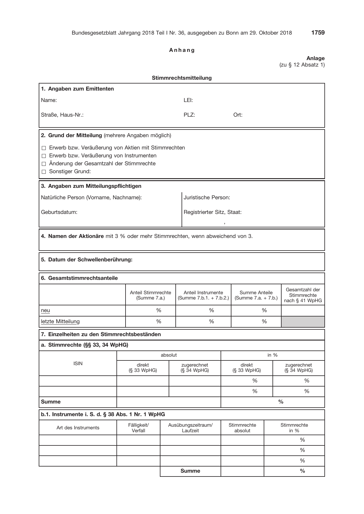 BGBl. 2018, Seite 1759 — Originalseite als Abbildung