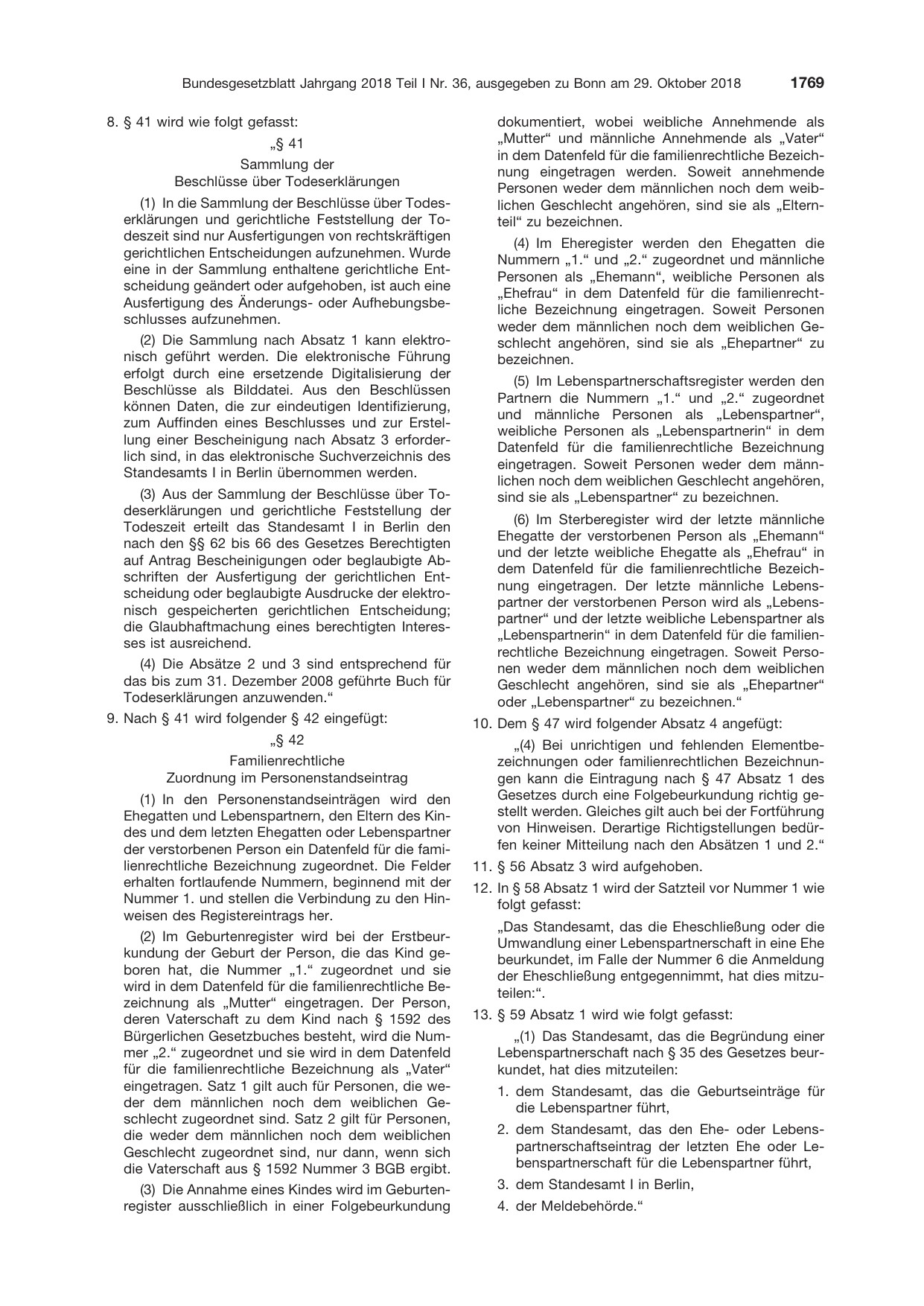 BGBl. 2018, Seite 1769 — Originalseite als Abbildung