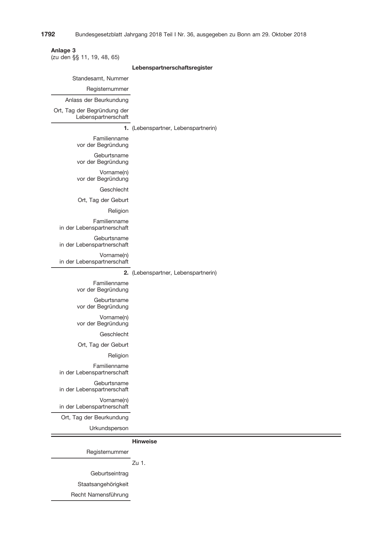 BGBl. 2018, Seite 1792 — Originalseite als Abbildung