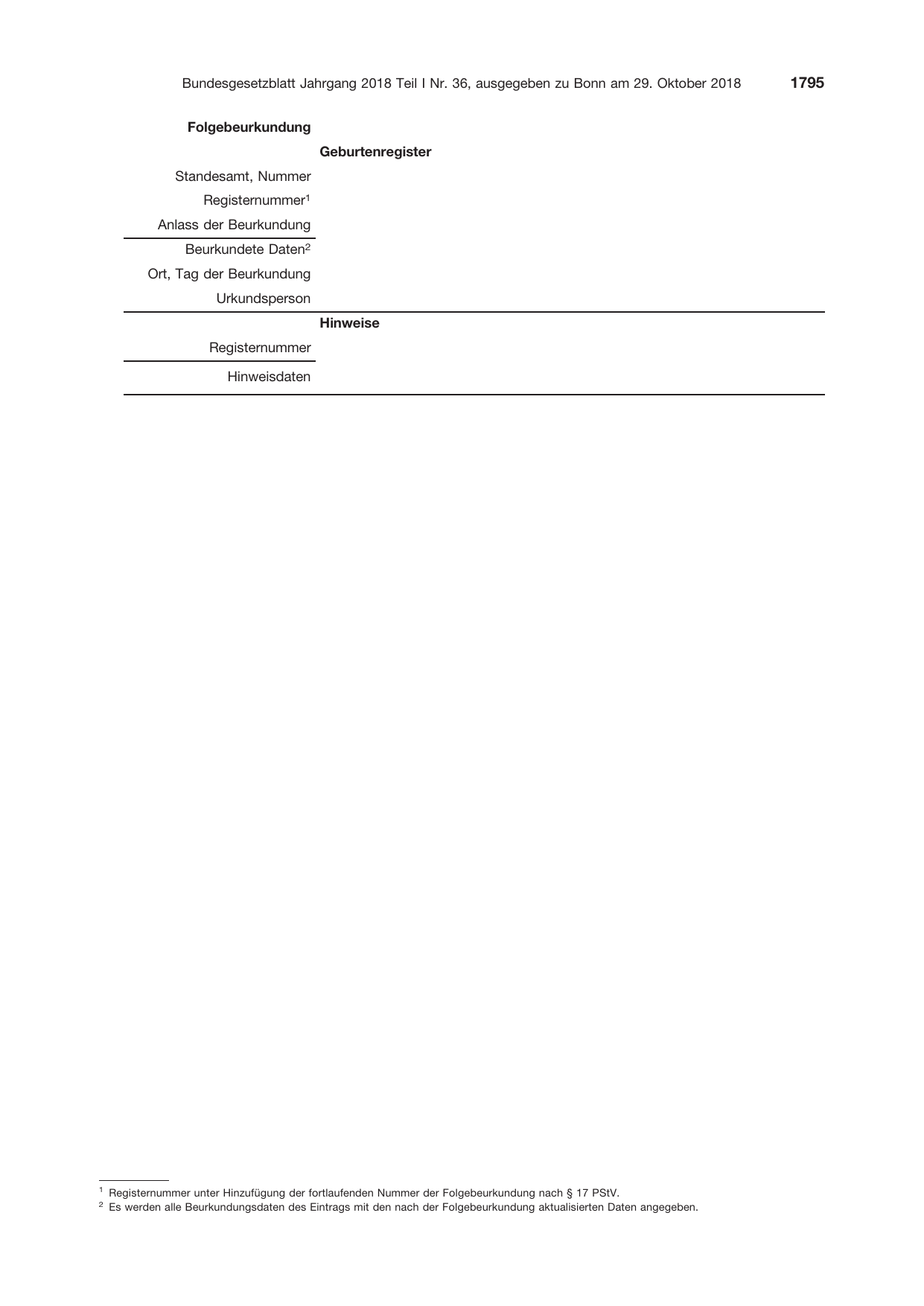 BGBl. 2018, Seite 1795 — Originalseite als Abbildung