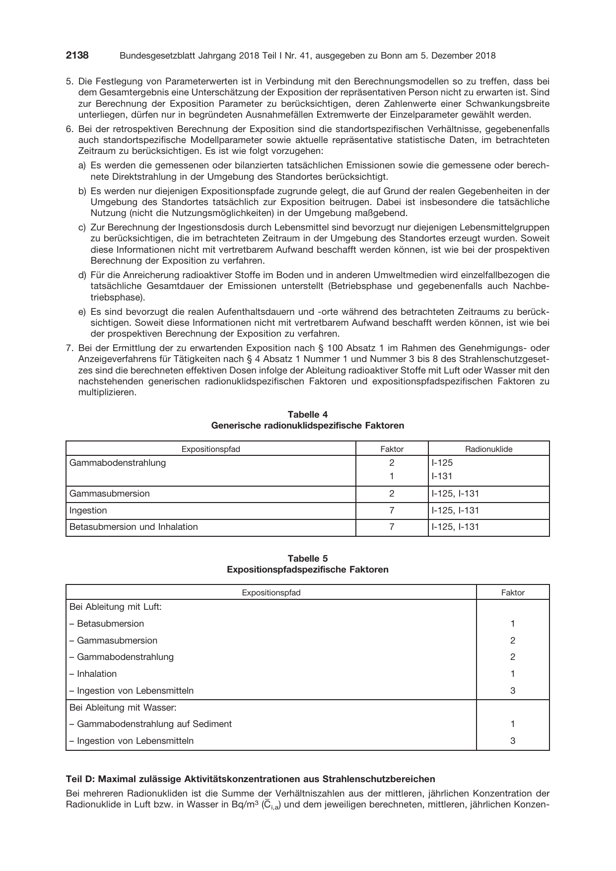 BGBl. 2018, Seite 2138 — Originalseite als Abbildung