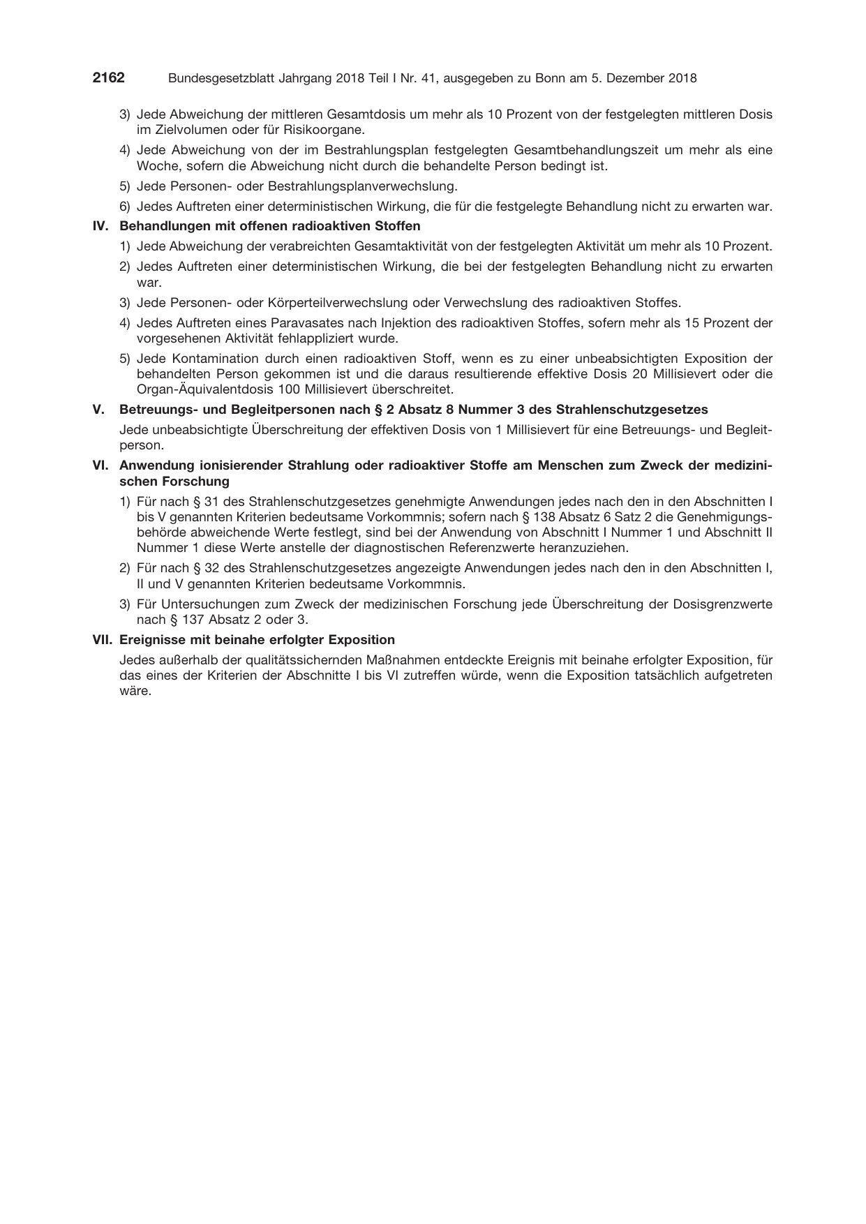 BGBl. 2018, Seite 2162 — Originalseite als Abbildung