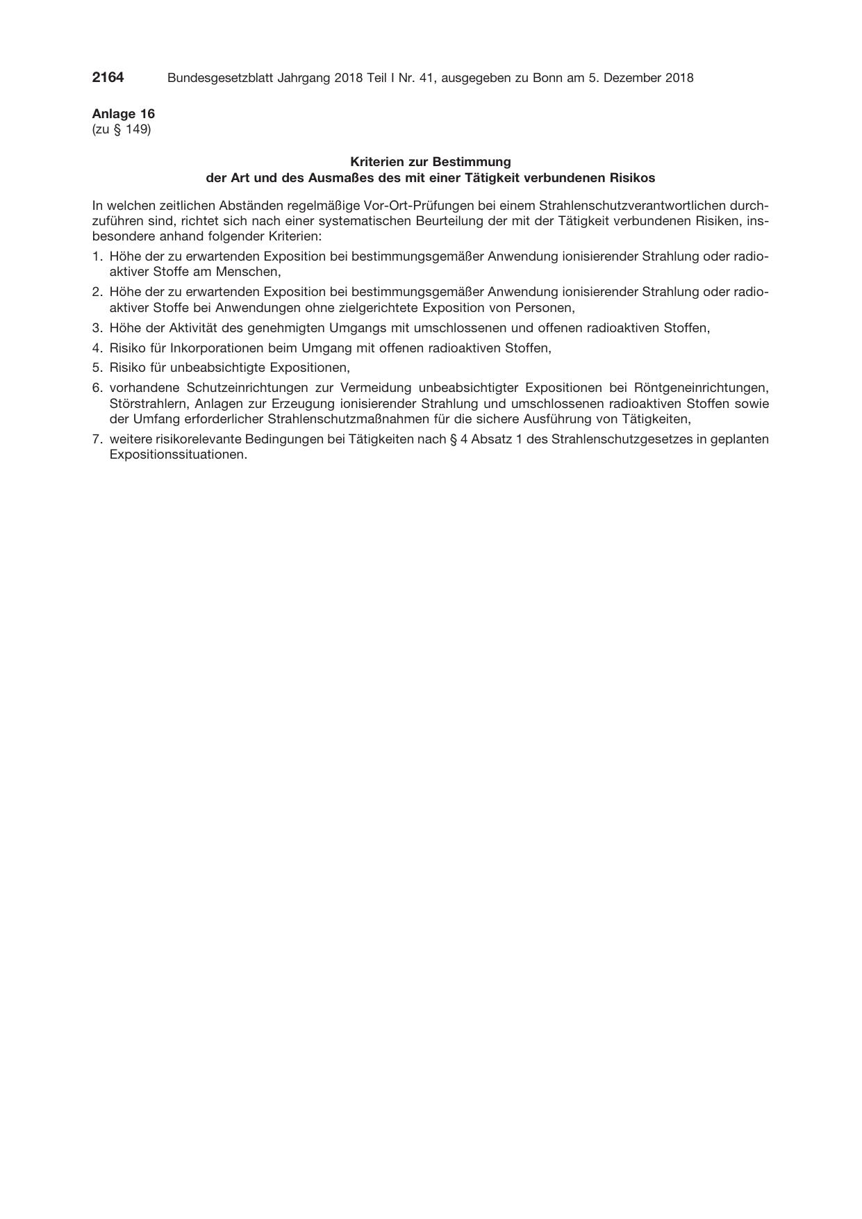 BGBl. 2018, Seite 2164 — Originalseite als Abbildung