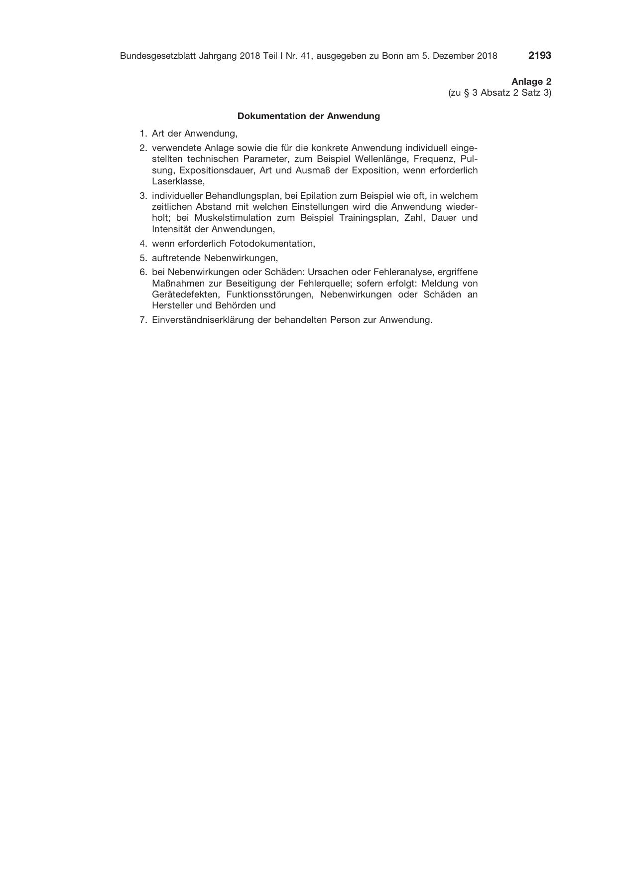 BGBl. 2018, Seite 2193 — Originalseite als Abbildung