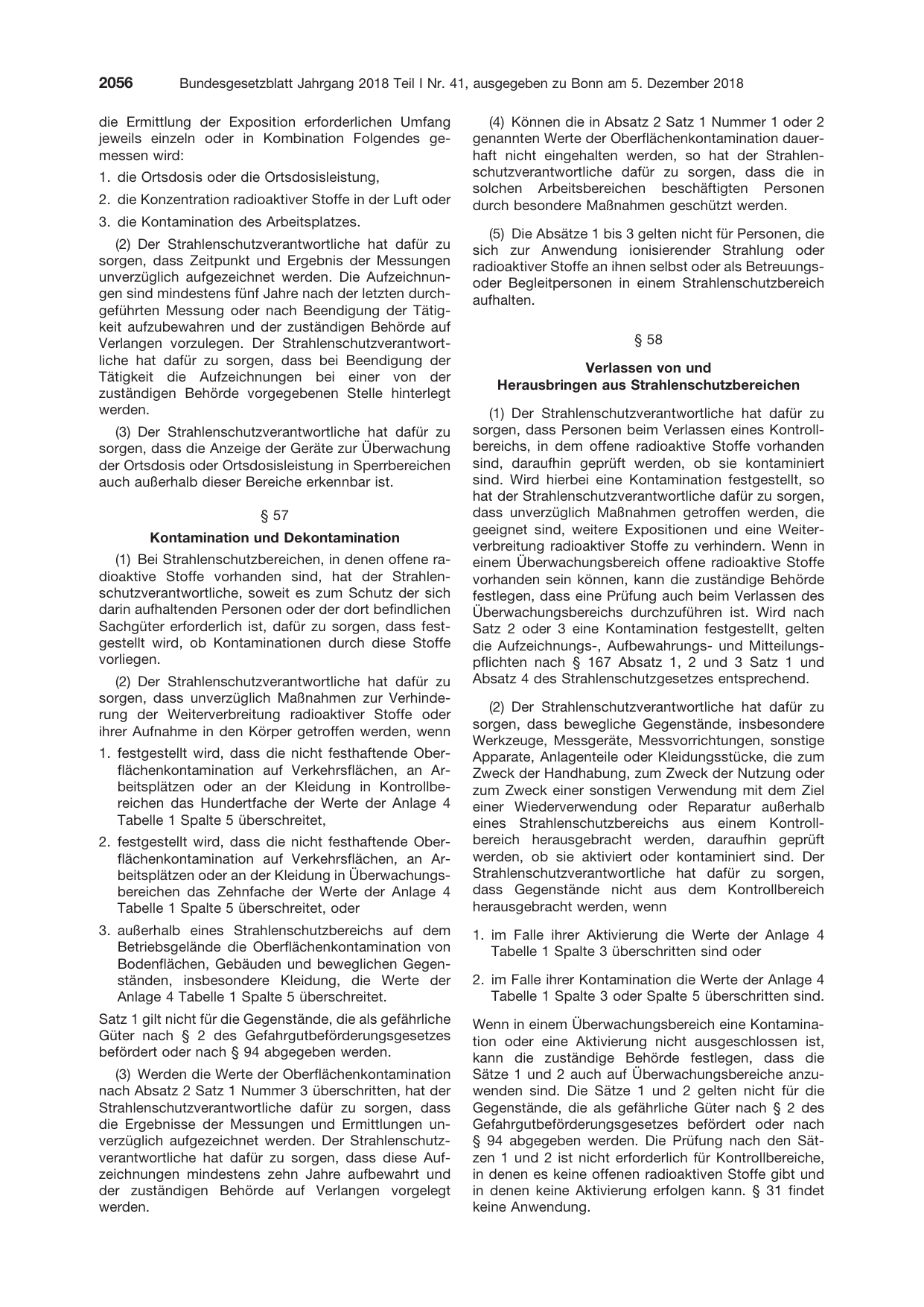BGBl. 2018, Seite 2056 — Originalseite als Abbildung