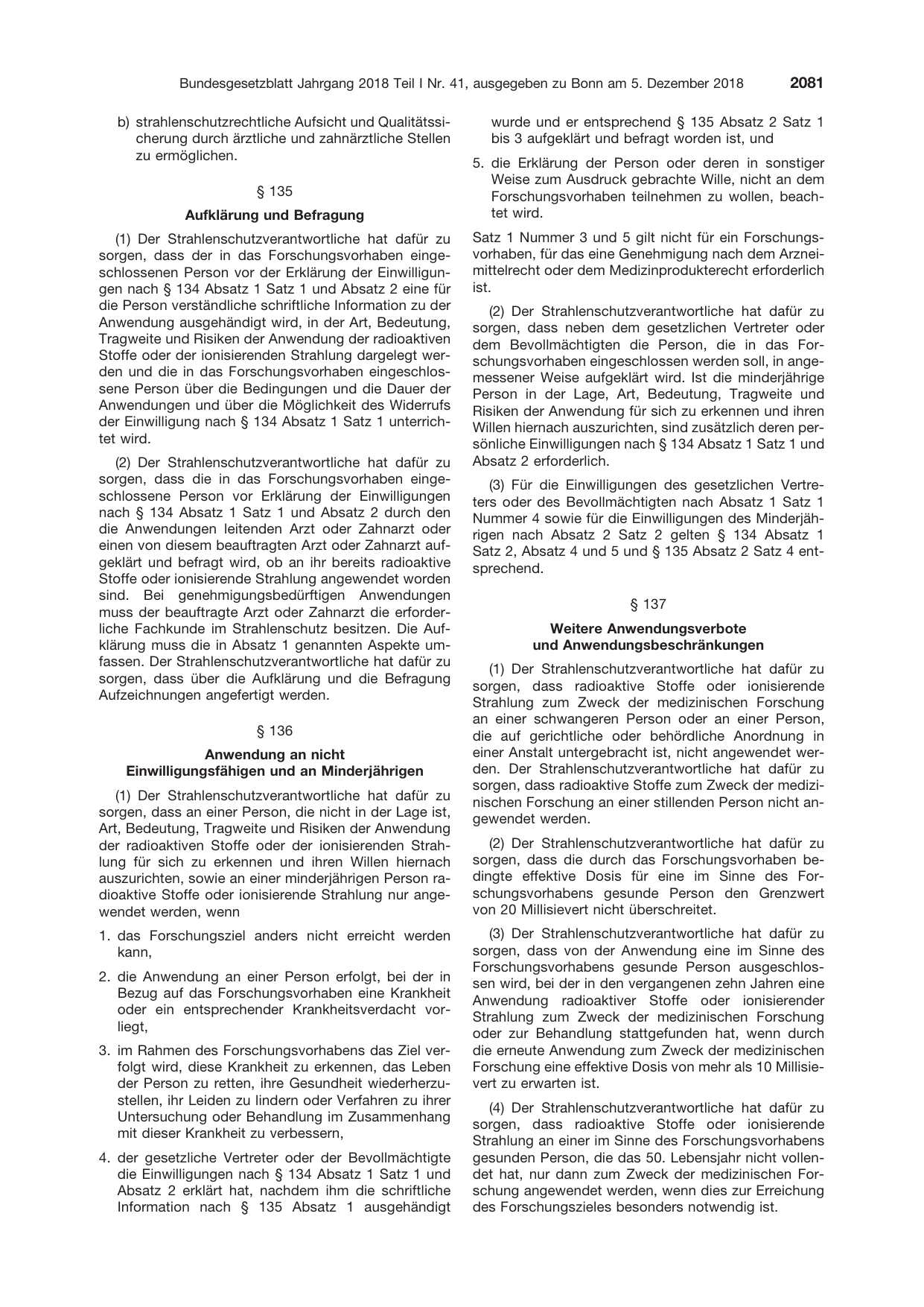 BGBl. 2018, Seite 2081 — Originalseite als Abbildung