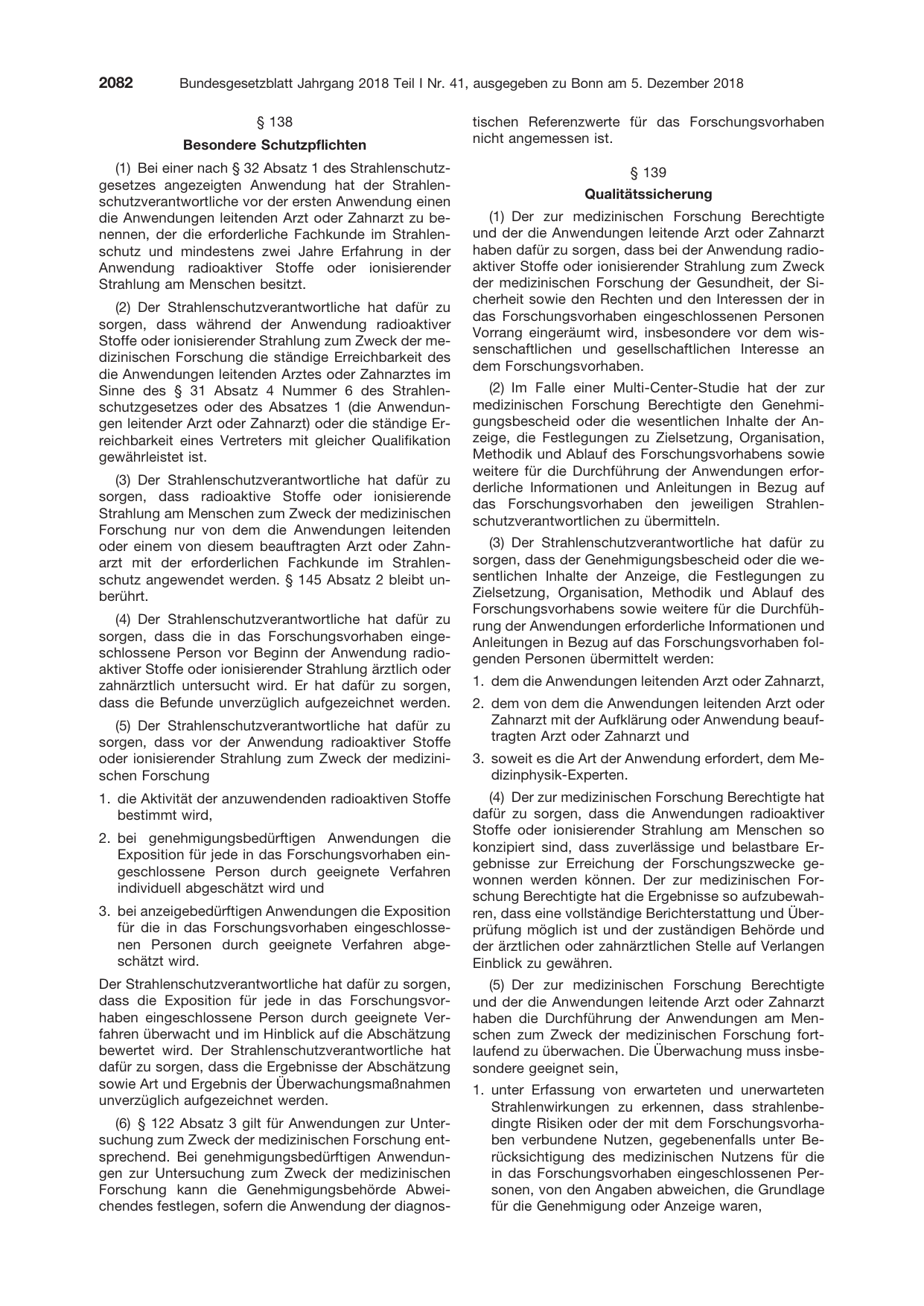 BGBl. 2018, Seite 2082 — Originalseite als Abbildung