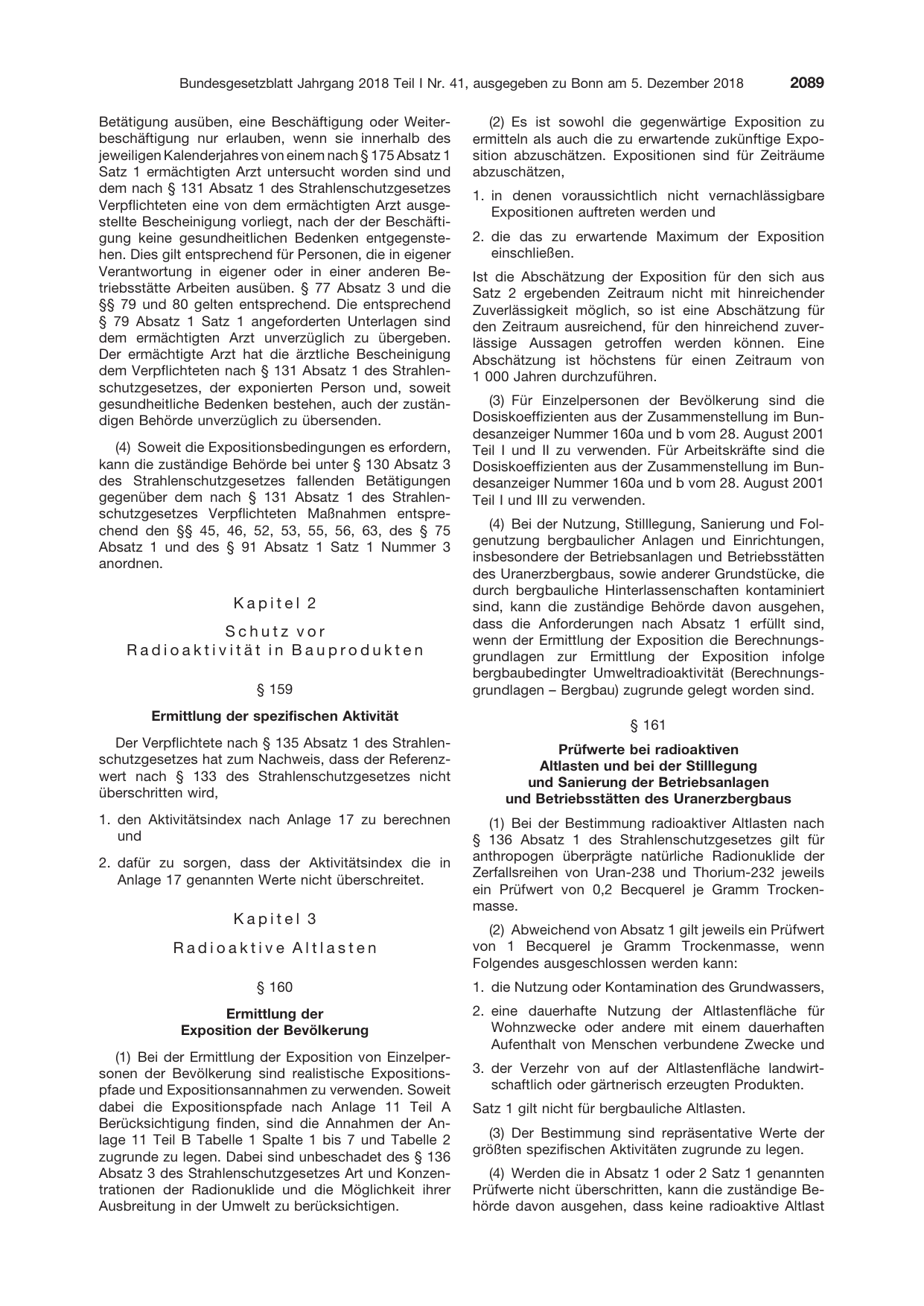 BGBl. 2018, Seite 2089 — Originalseite als Abbildung