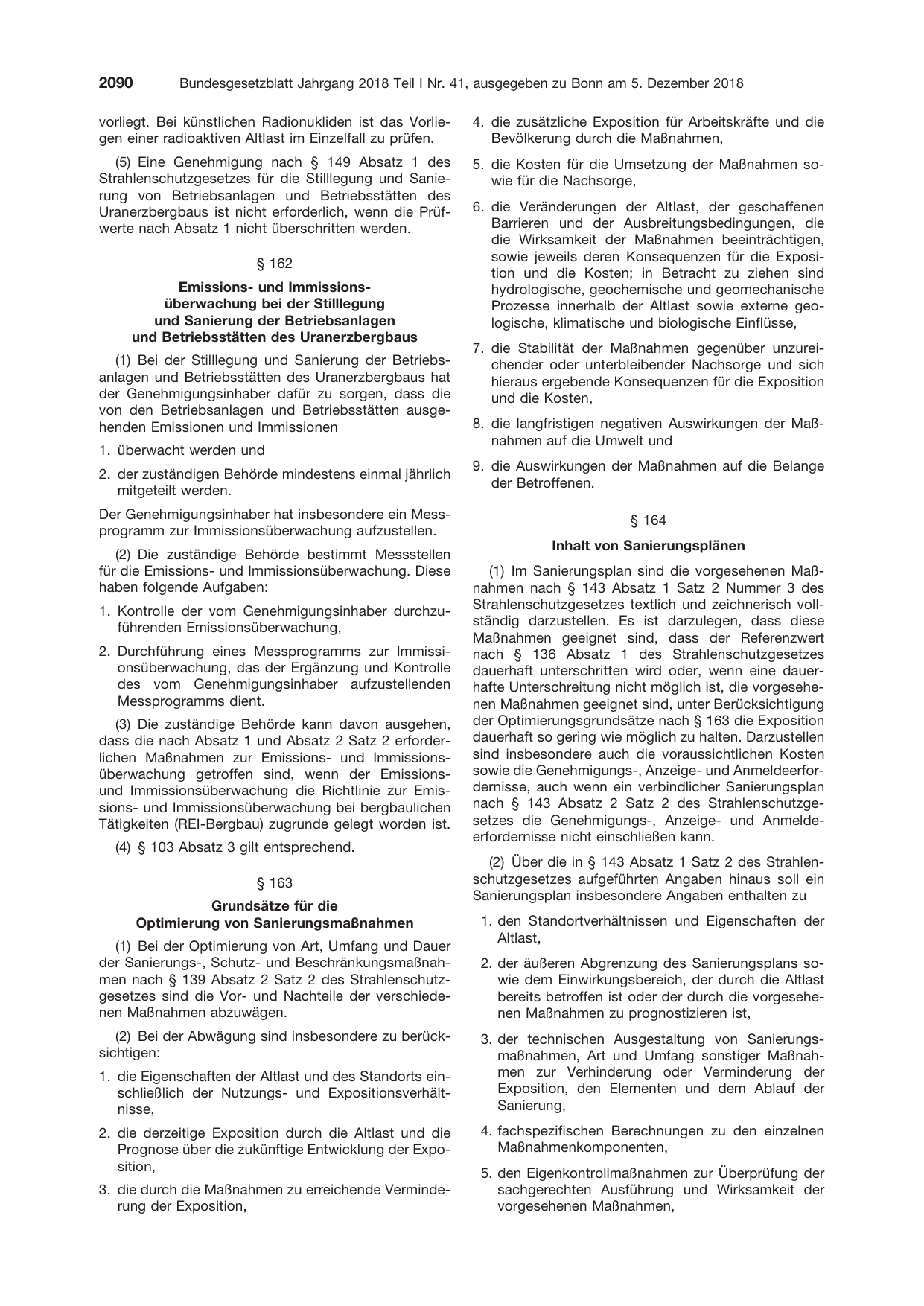 BGBl. 2018, Seite 2090 — Originalseite als Abbildung