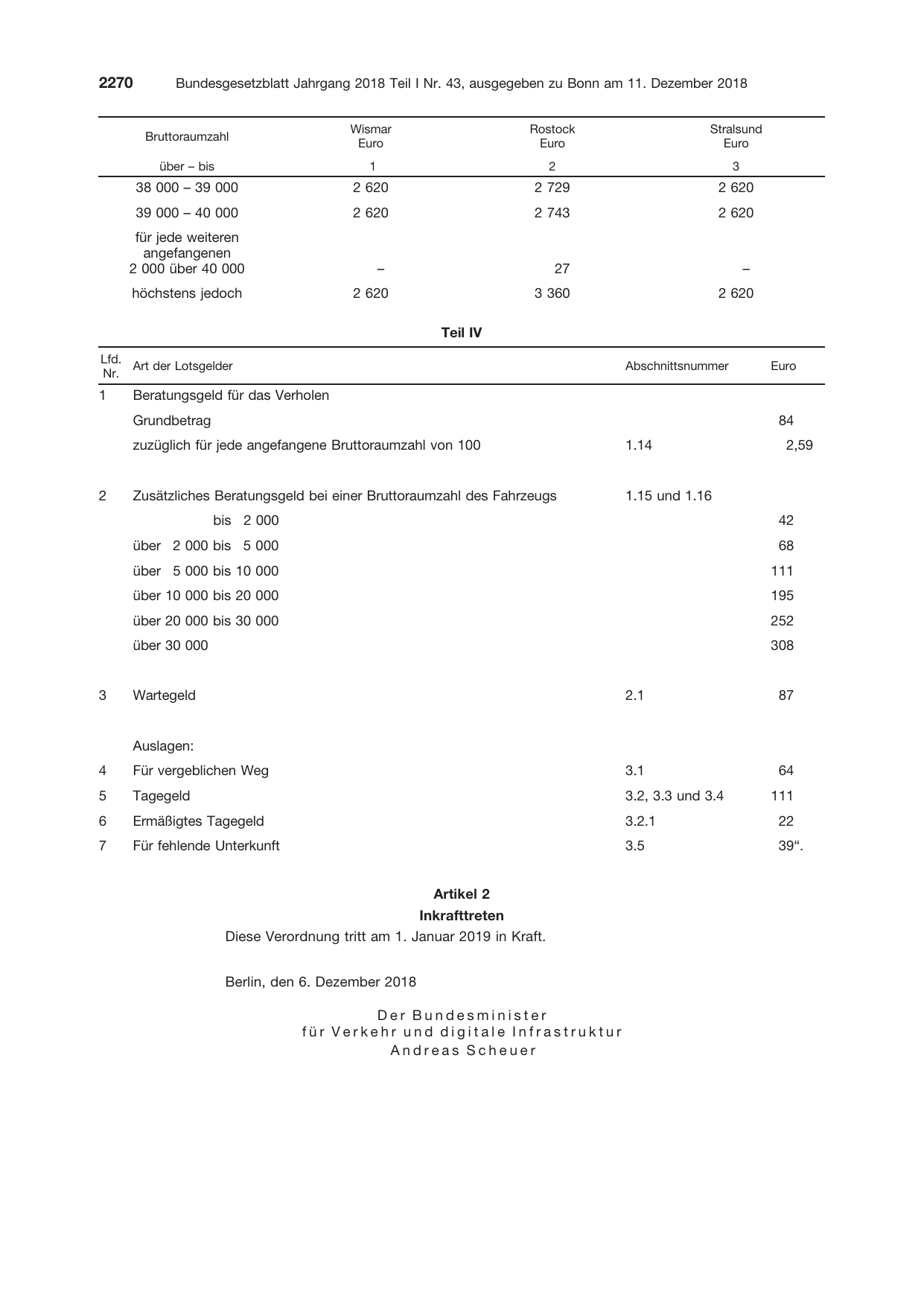 BGBl. 2018, Seite 2270 — Originalseite als Abbildung