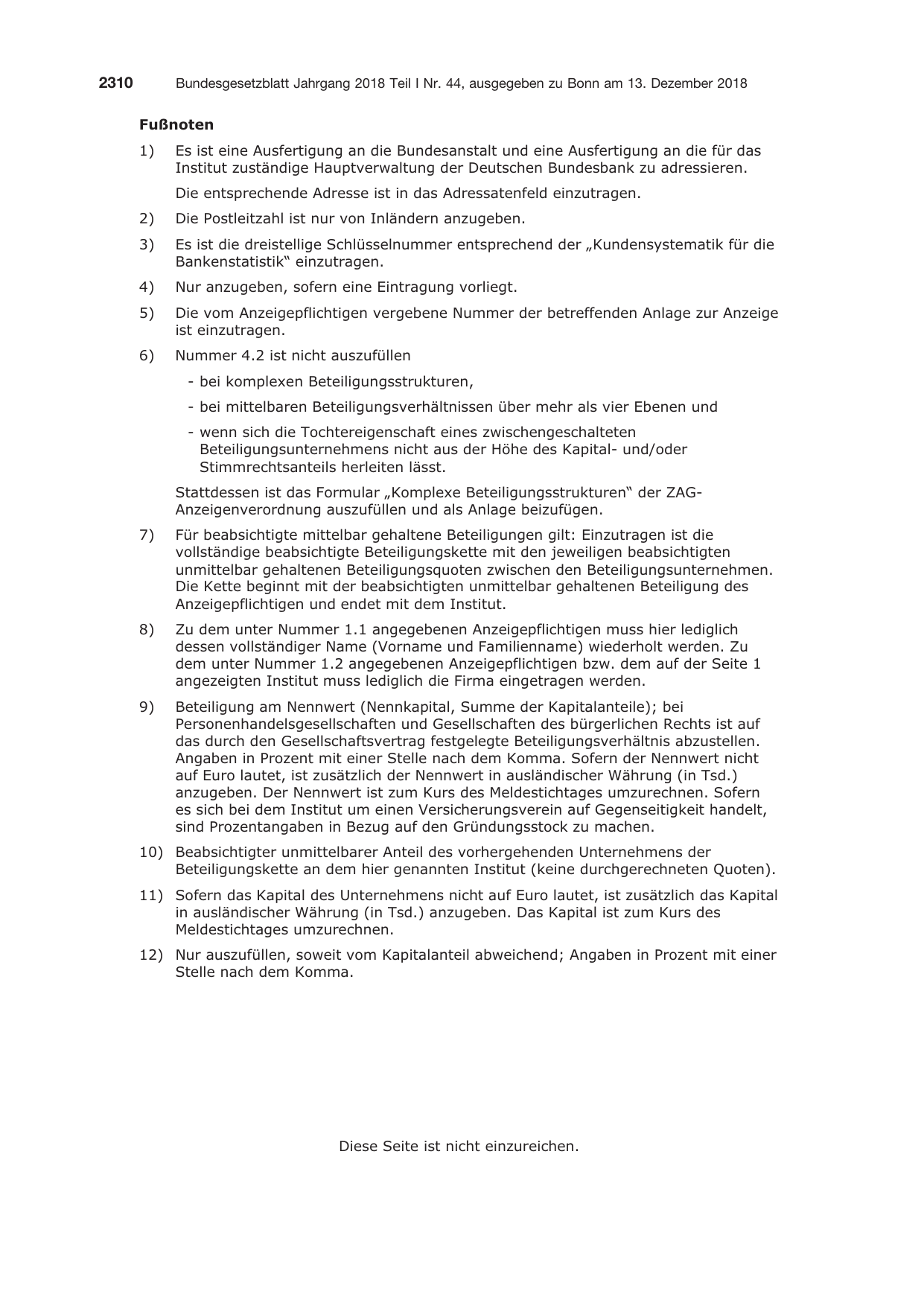 BGBl. 2018, Seite 2310 — Originalseite als Abbildung