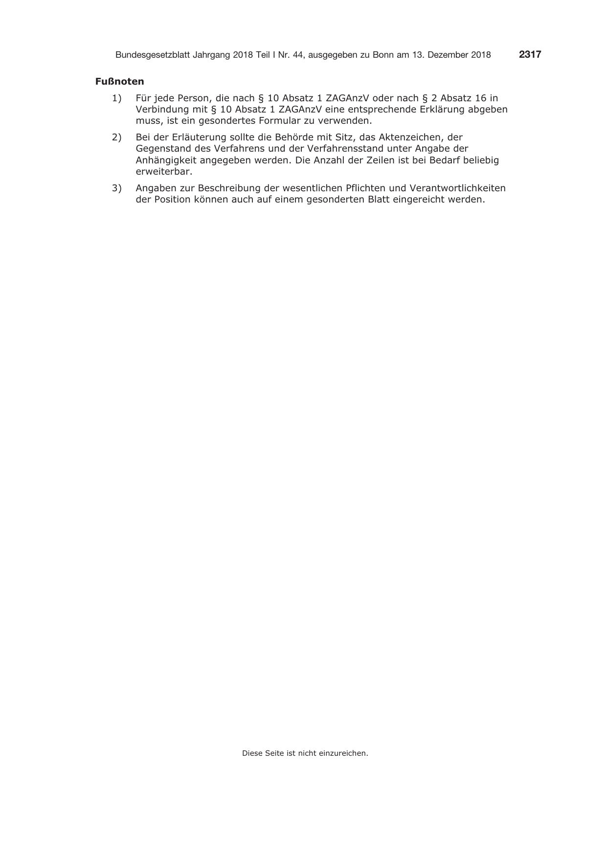 BGBl. 2018, Seite 2317 — Originalseite als Abbildung