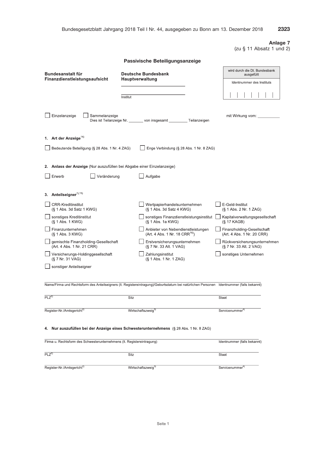 BGBl. 2018, Seite 2323 — Originalseite als Abbildung
