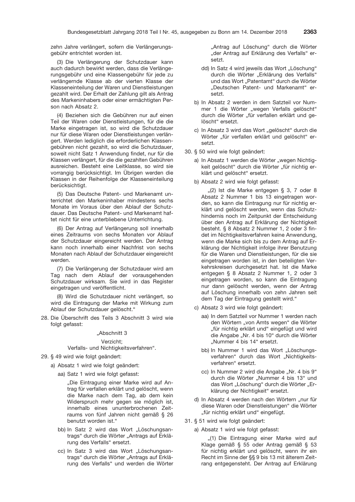 BGBl. 2018, Seite 2363 — Originalseite als Abbildung