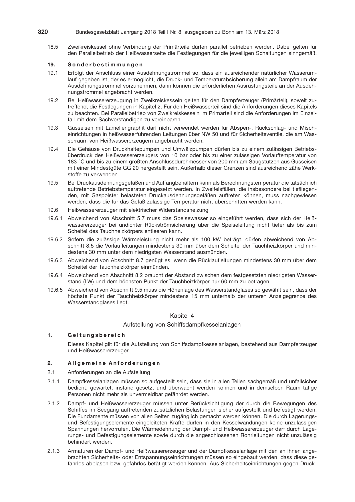 BGBl. 2018, Seite 320 — Originalseite als Abbildung