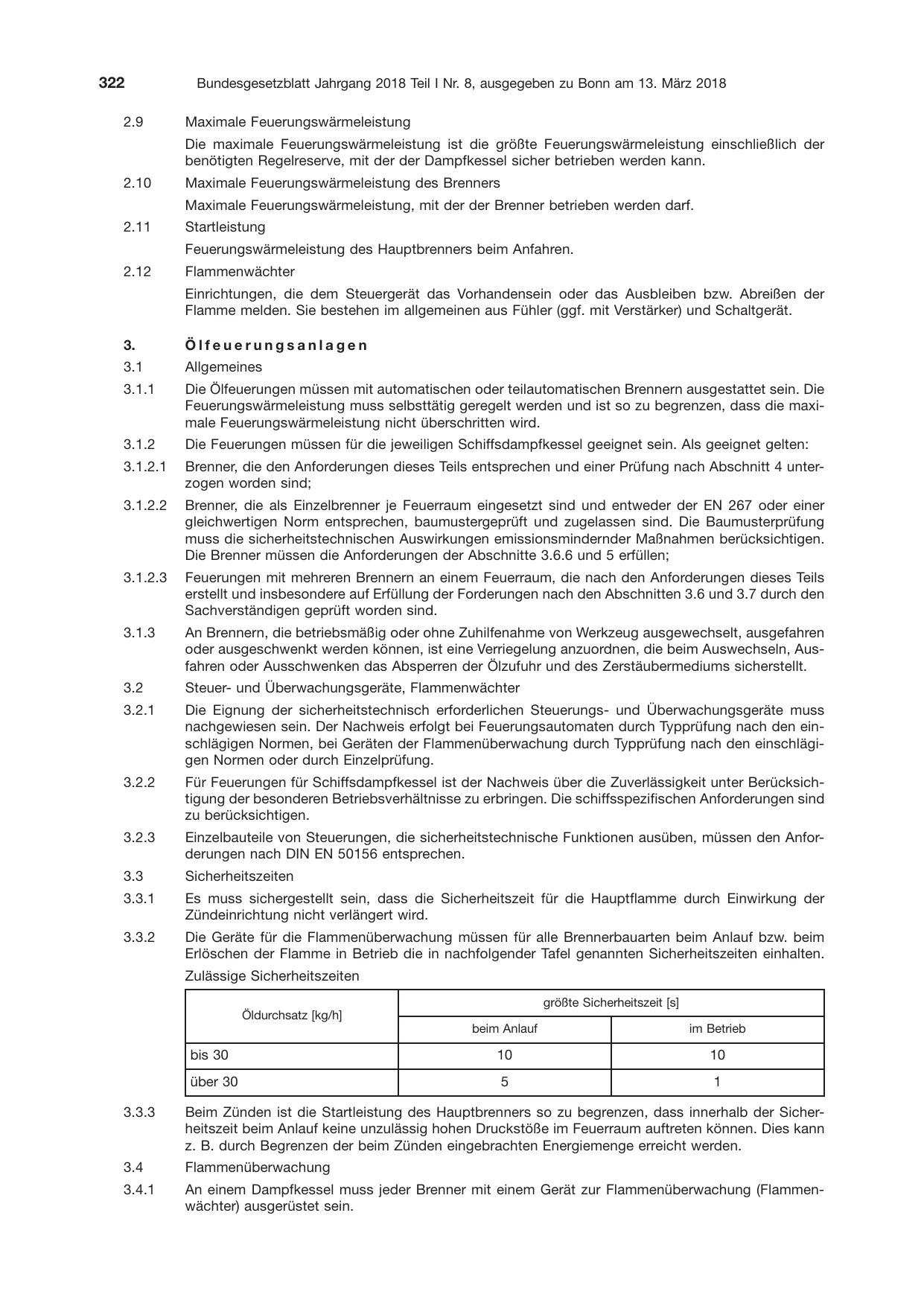 BGBl. 2018, Seite 322 — Originalseite als Abbildung