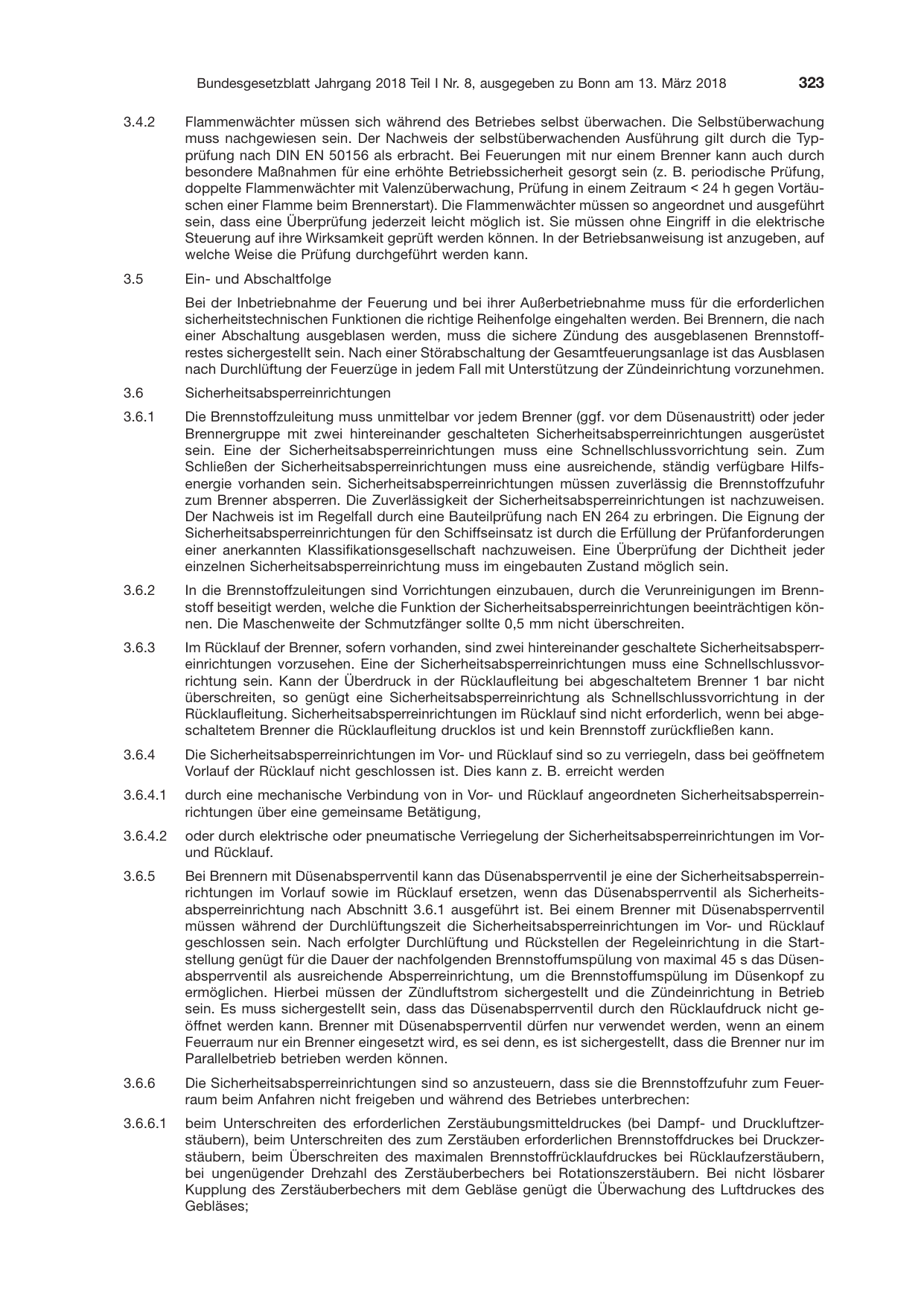 BGBl. 2018, Seite 323 — Originalseite als Abbildung