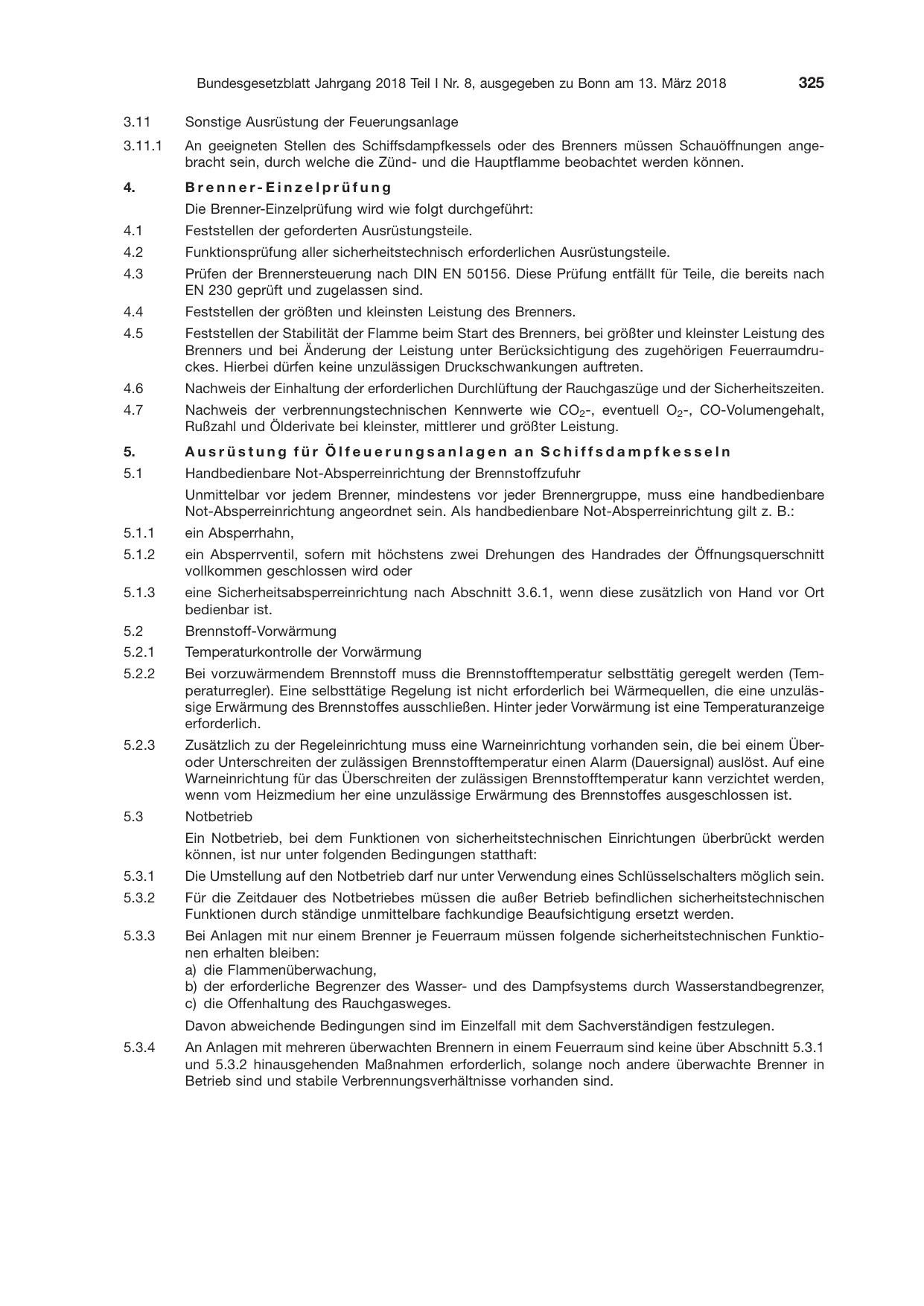 BGBl. 2018, Seite 325 — Originalseite als Abbildung