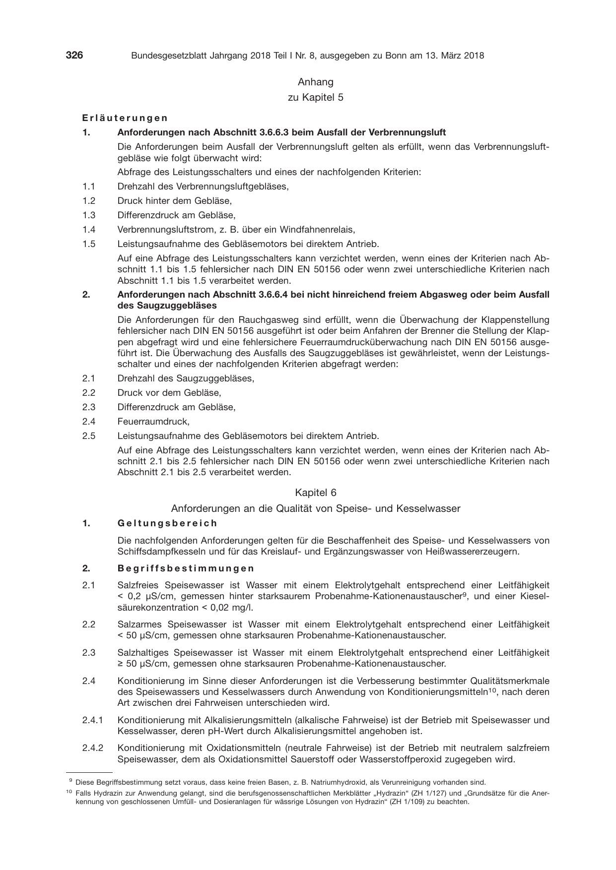BGBl. 2018, Seite 326 — Originalseite als Abbildung