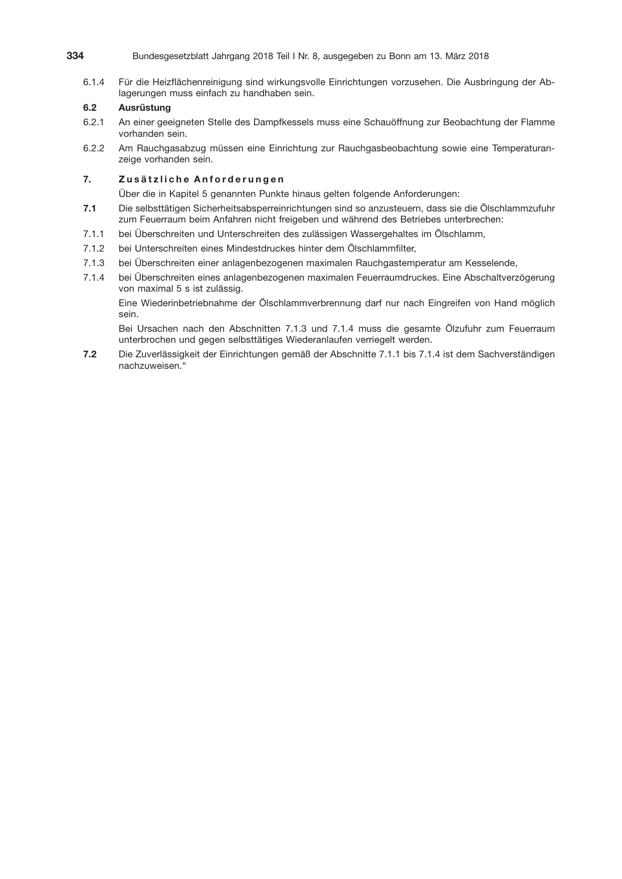 BGBl. 2018, Seite 334 — Originalseite als Abbildung