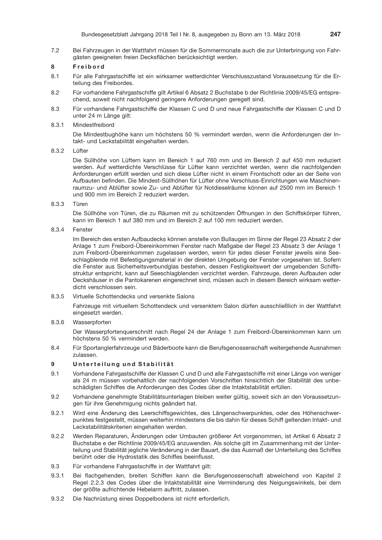 BGBl. 2018, Seite 247 — Originalseite als Abbildung