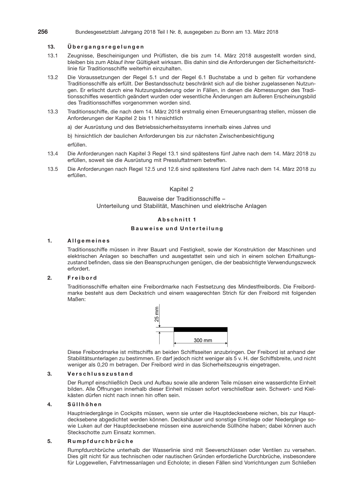 BGBl. 2018, Seite 256 — Originalseite als Abbildung