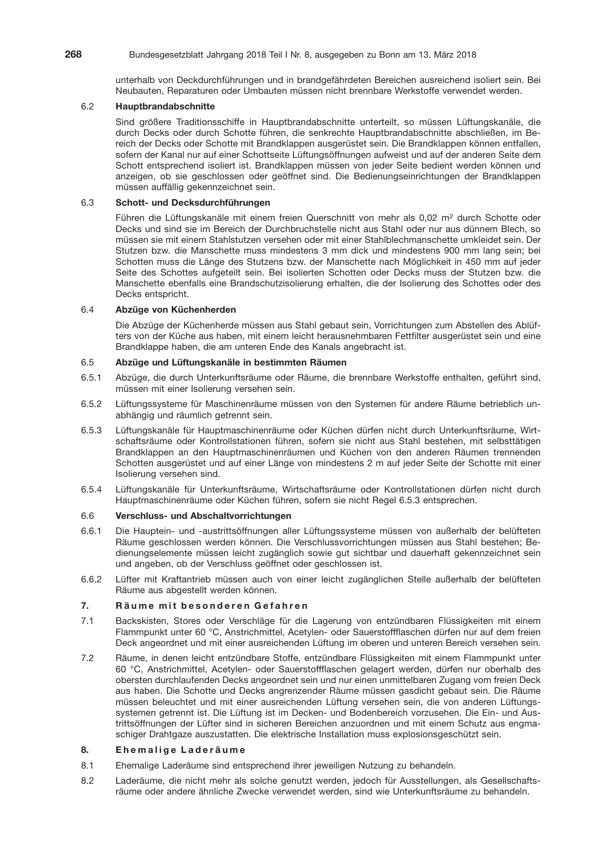 BGBl. 2018, Seite 268 — Originalseite als Abbildung