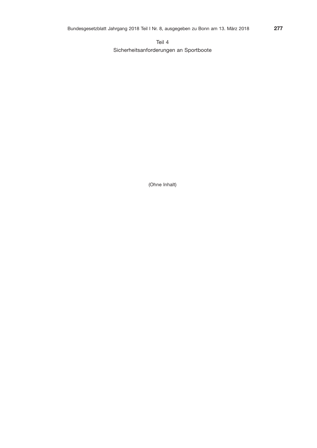 BGBl. 2018, Seite 277 — Originalseite als Abbildung