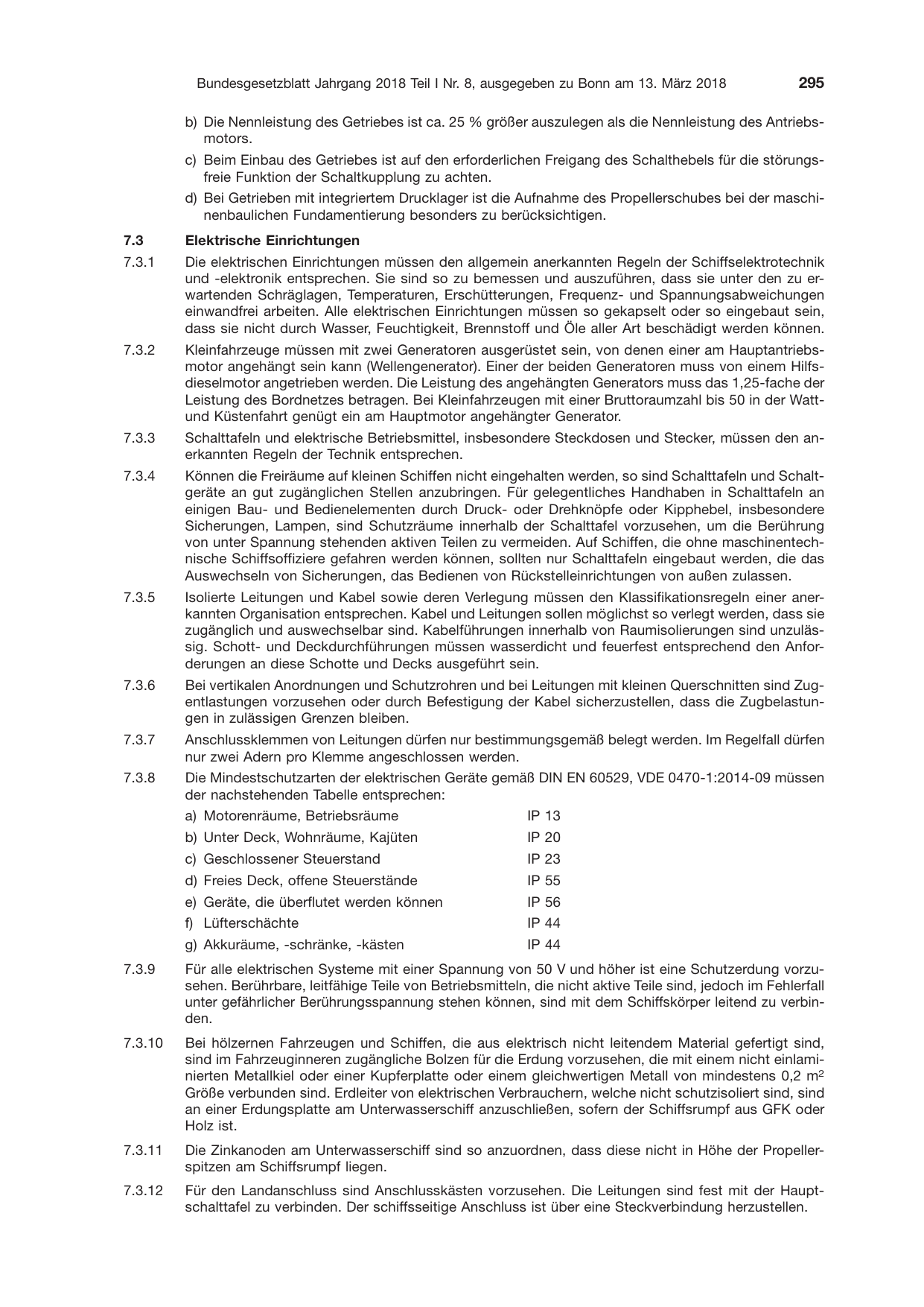 BGBl. 2018, Seite 295 — Originalseite als Abbildung