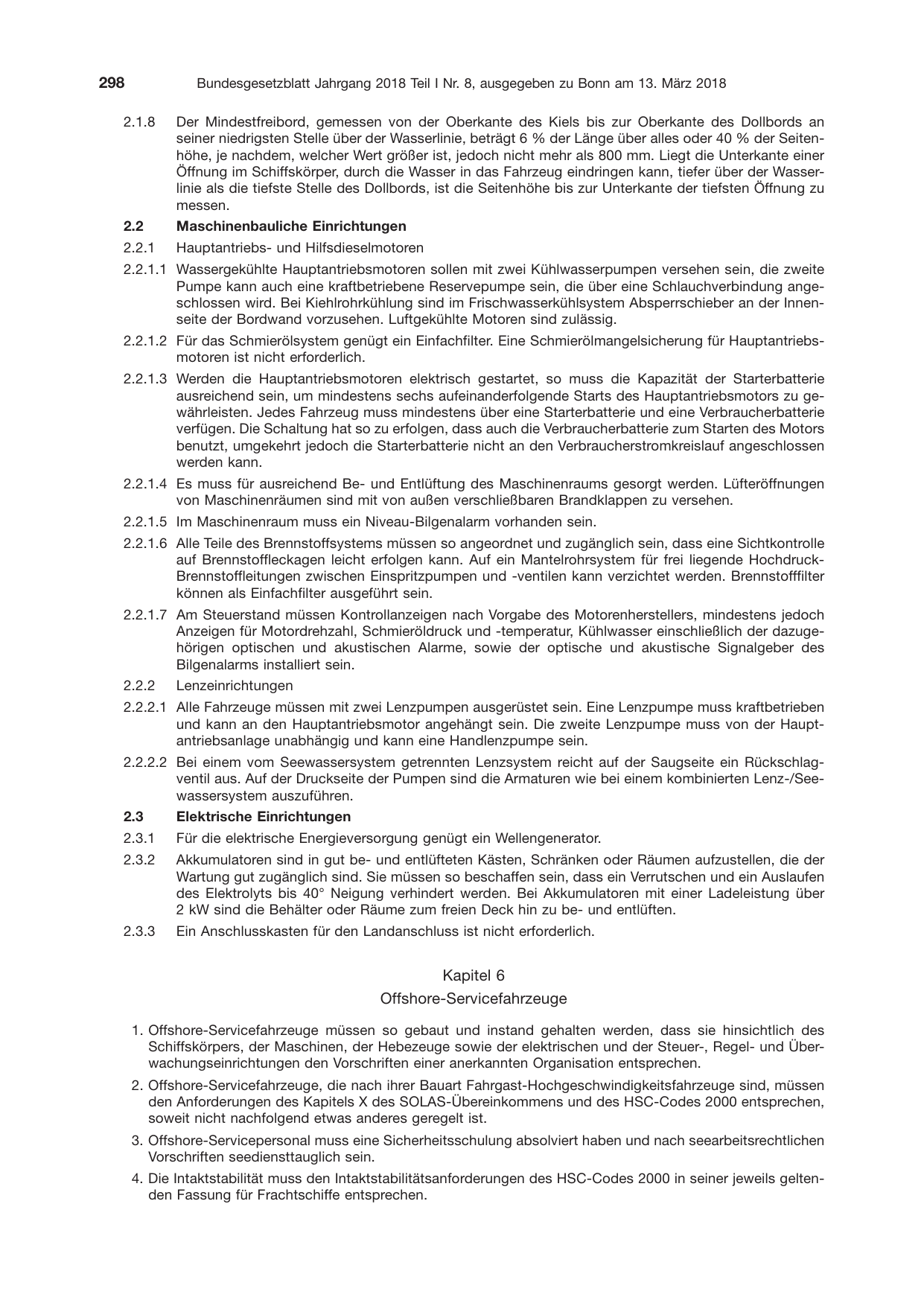 BGBl. 2018, Seite 298 — Originalseite als Abbildung