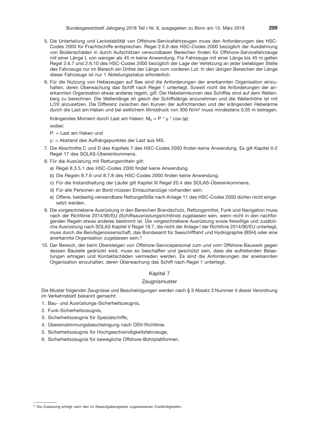 BGBl. 2018, Seite 299 — Originalseite als Abbildung