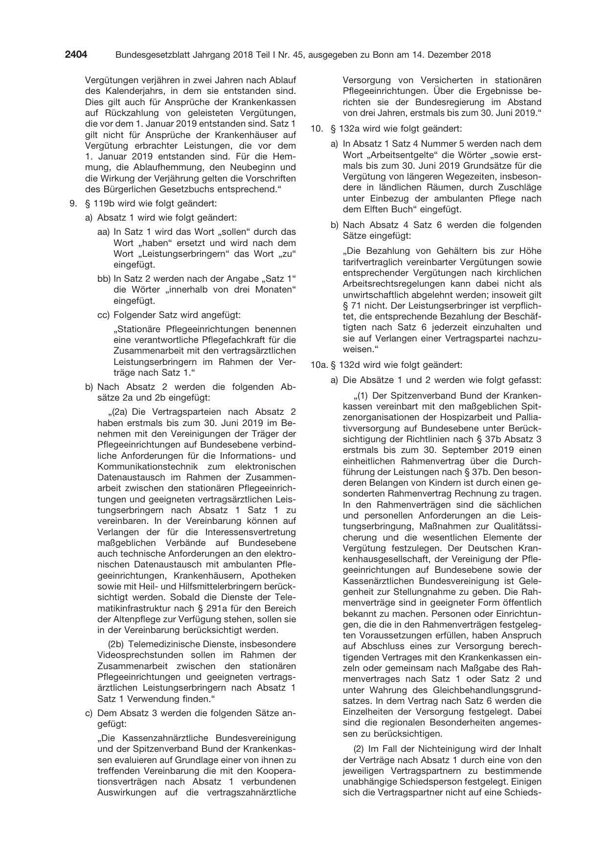 BGBl. 2018, Seite 2404 — Originalseite als Abbildung
