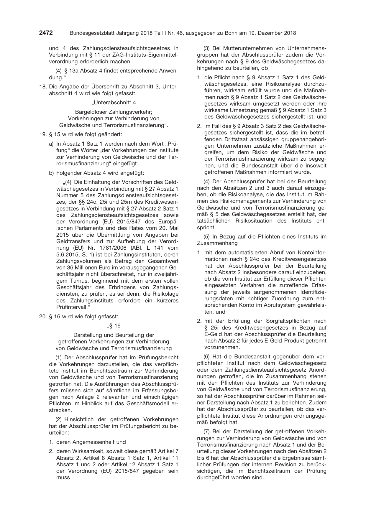 BGBl. 2018, Seite 2472 — Originalseite als Abbildung