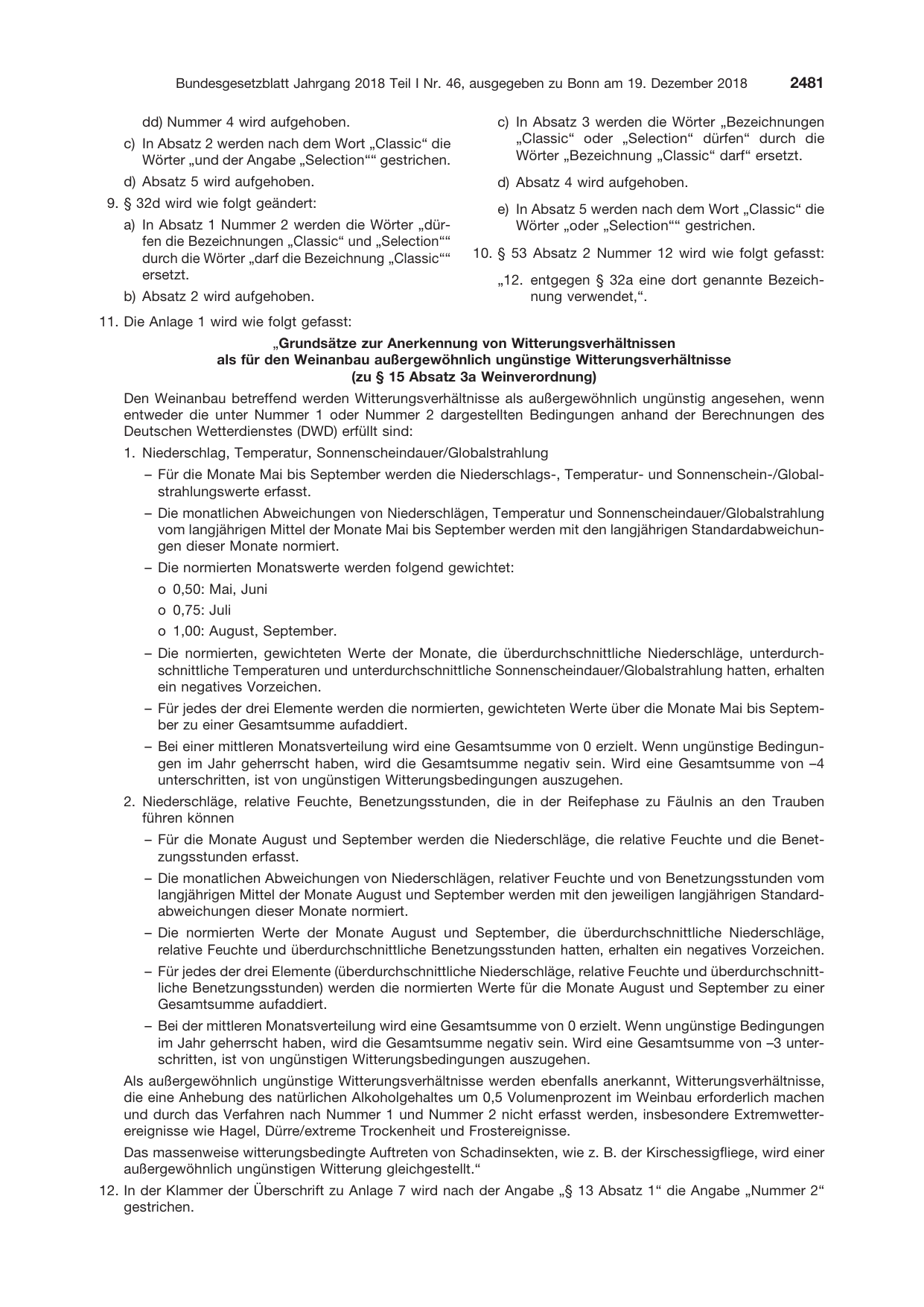 BGBl. 2018, Seite 2481 — Originalseite als Abbildung