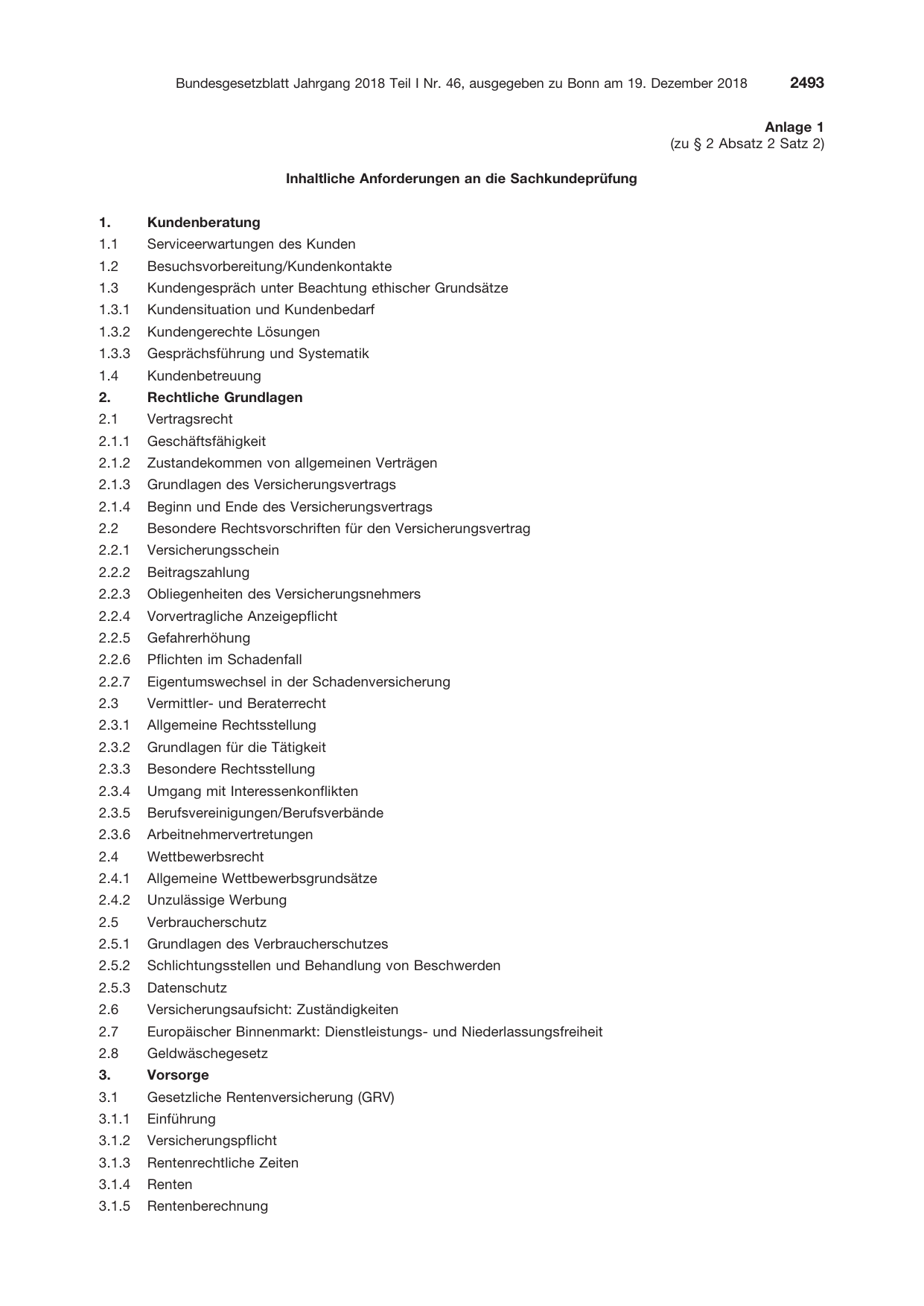 BGBl. 2018, Seite 2493 — Originalseite als Abbildung