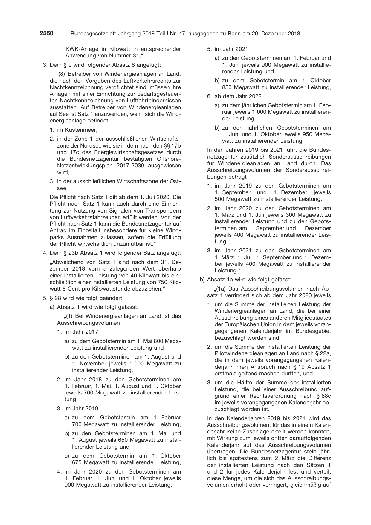 BGBl. 2018 — Originalseite als Abbildung