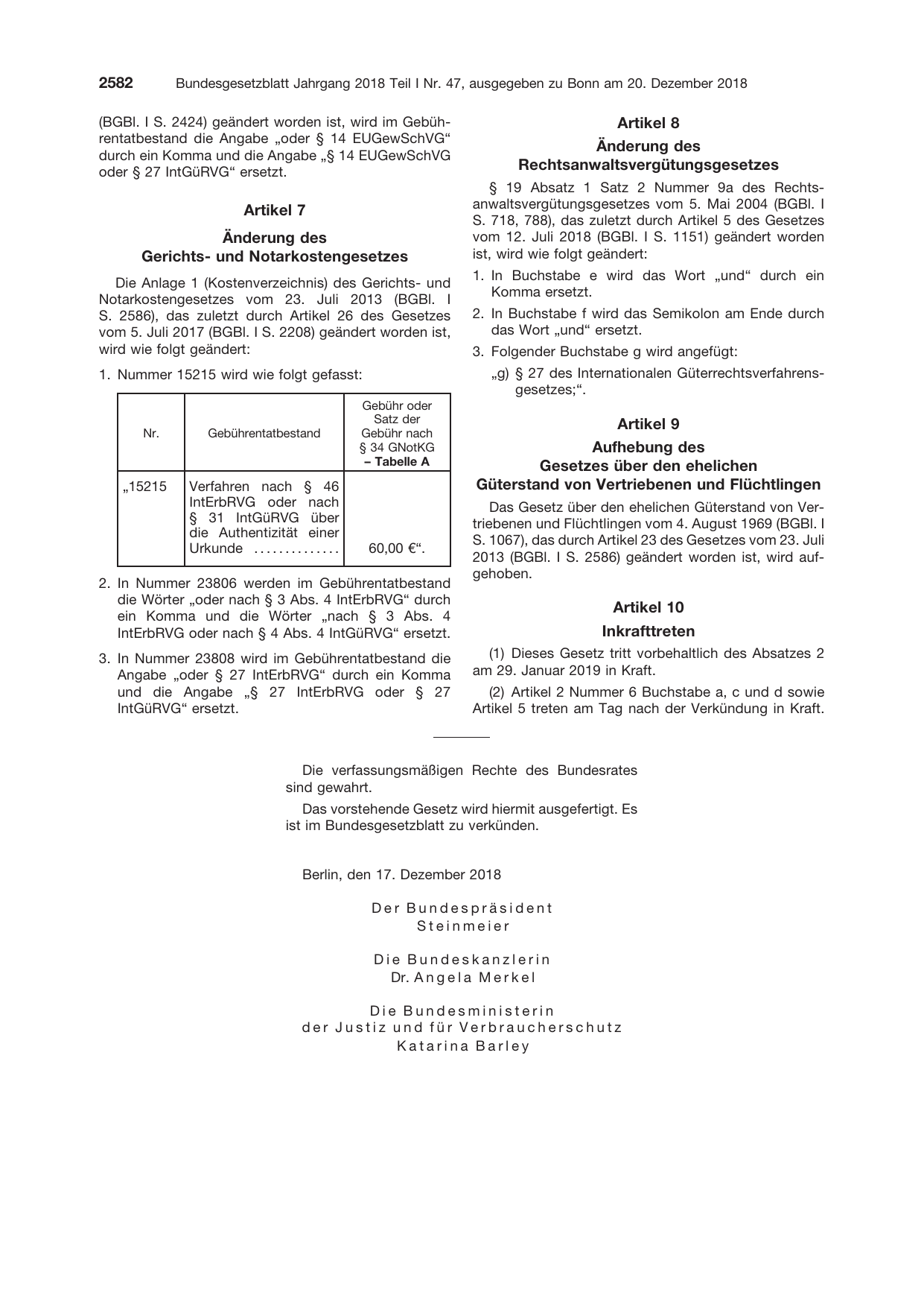 BGBl. 2018 — Originalseite als Abbildung