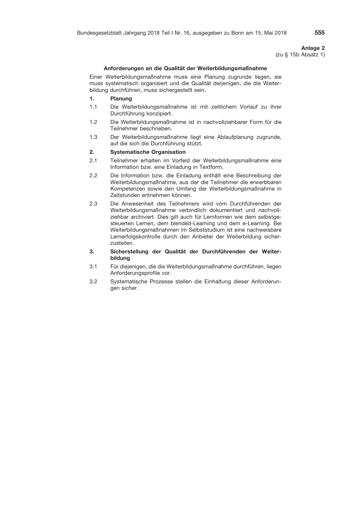 BGBl. 2018, Seite 555 — Originalseite als Abbildung