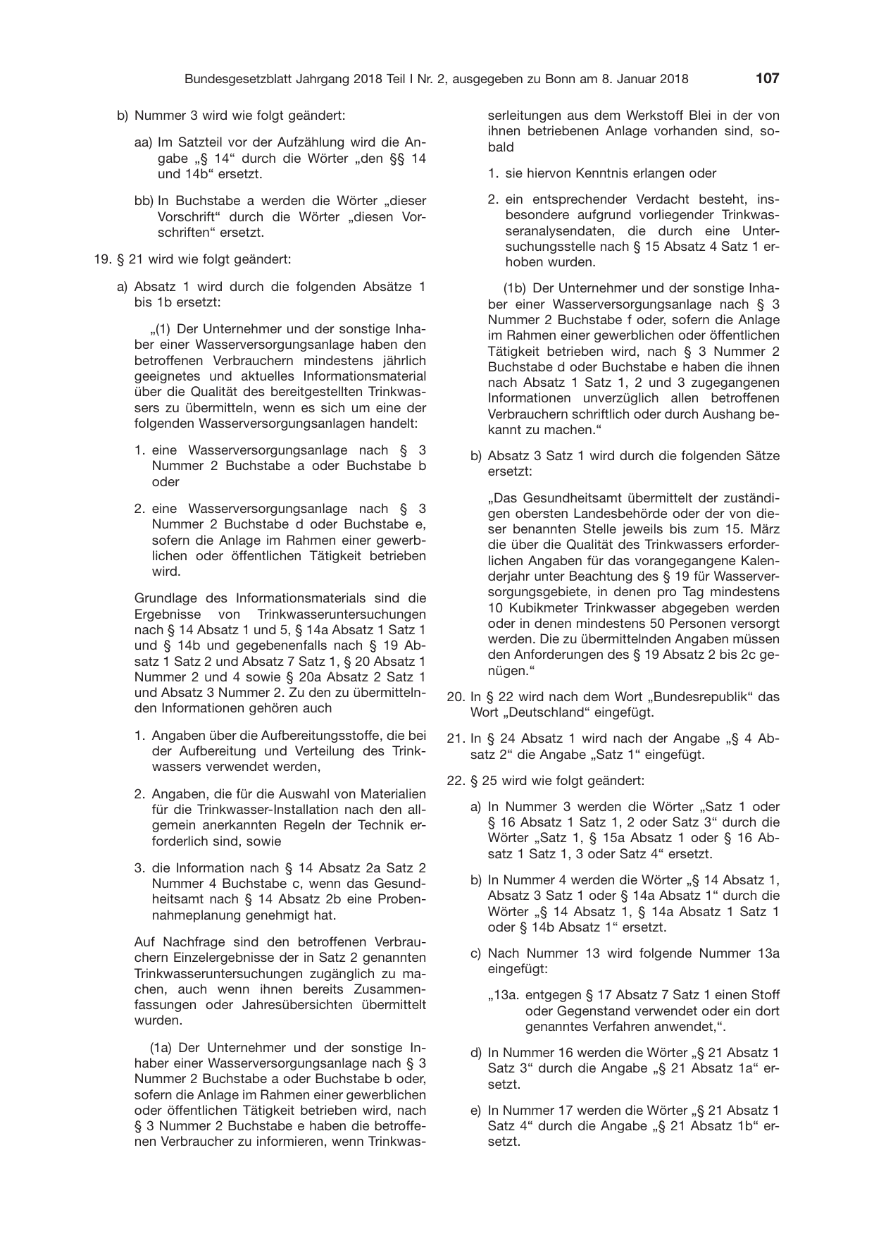 BGBl. 2018, Seite 107 — Originalseite als Abbildung
